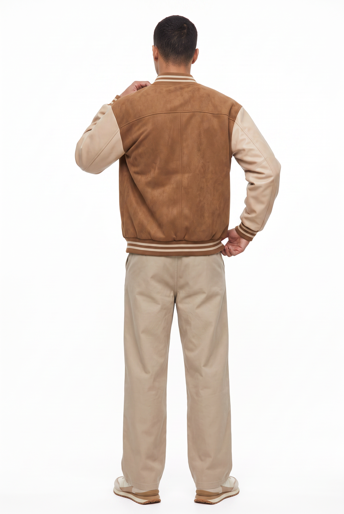 Suede Brown Varsity Jacket