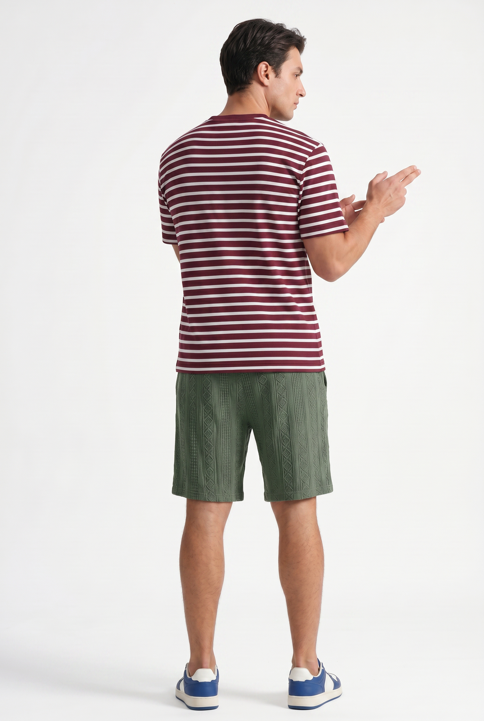 Green Relaxed Cargo Shorts