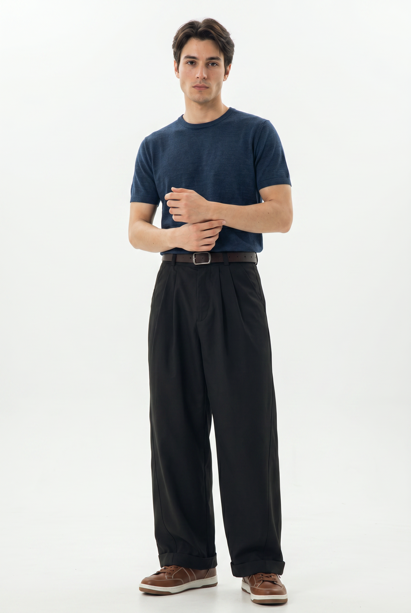 Black Relaxed Casual Trouser