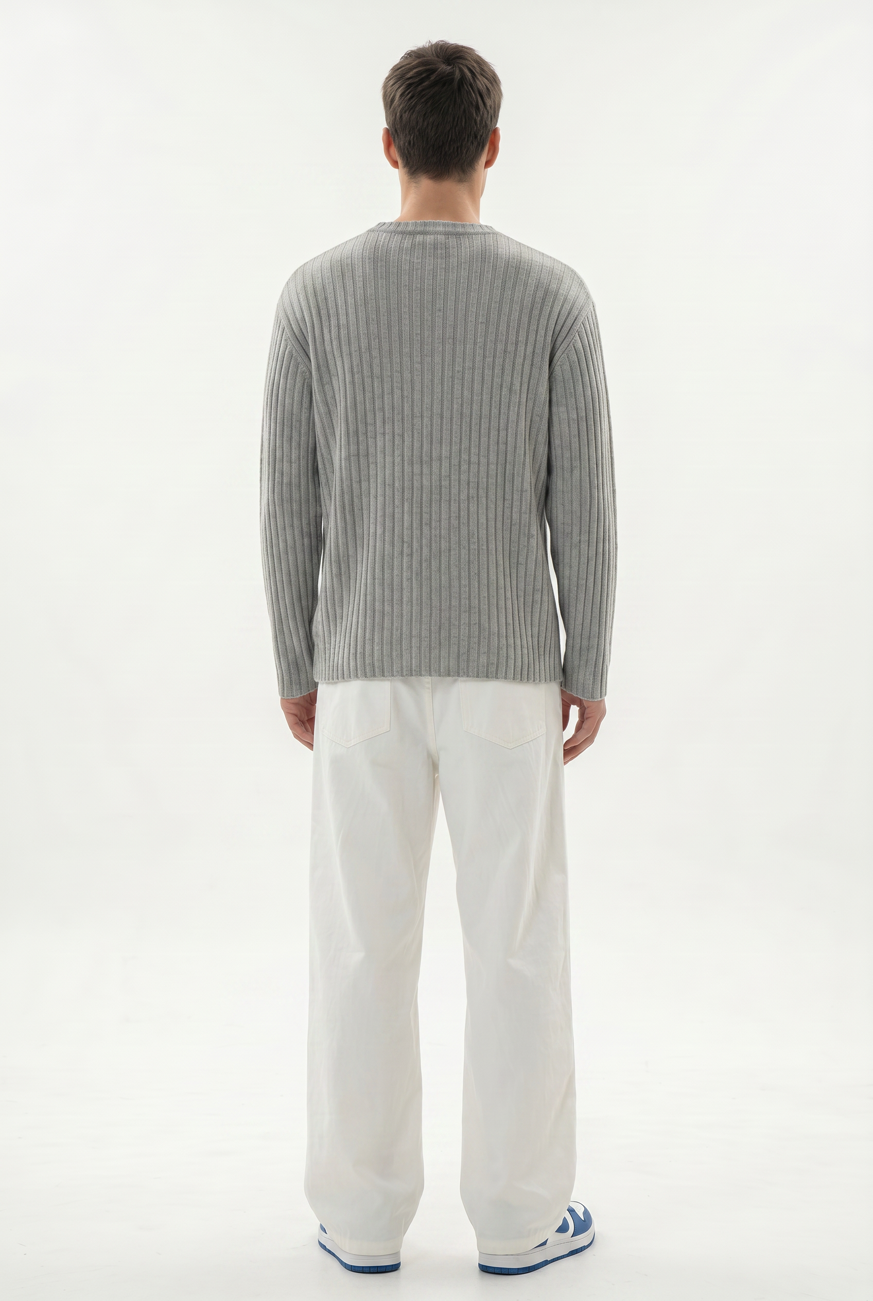White Relaxed Casual Trouser