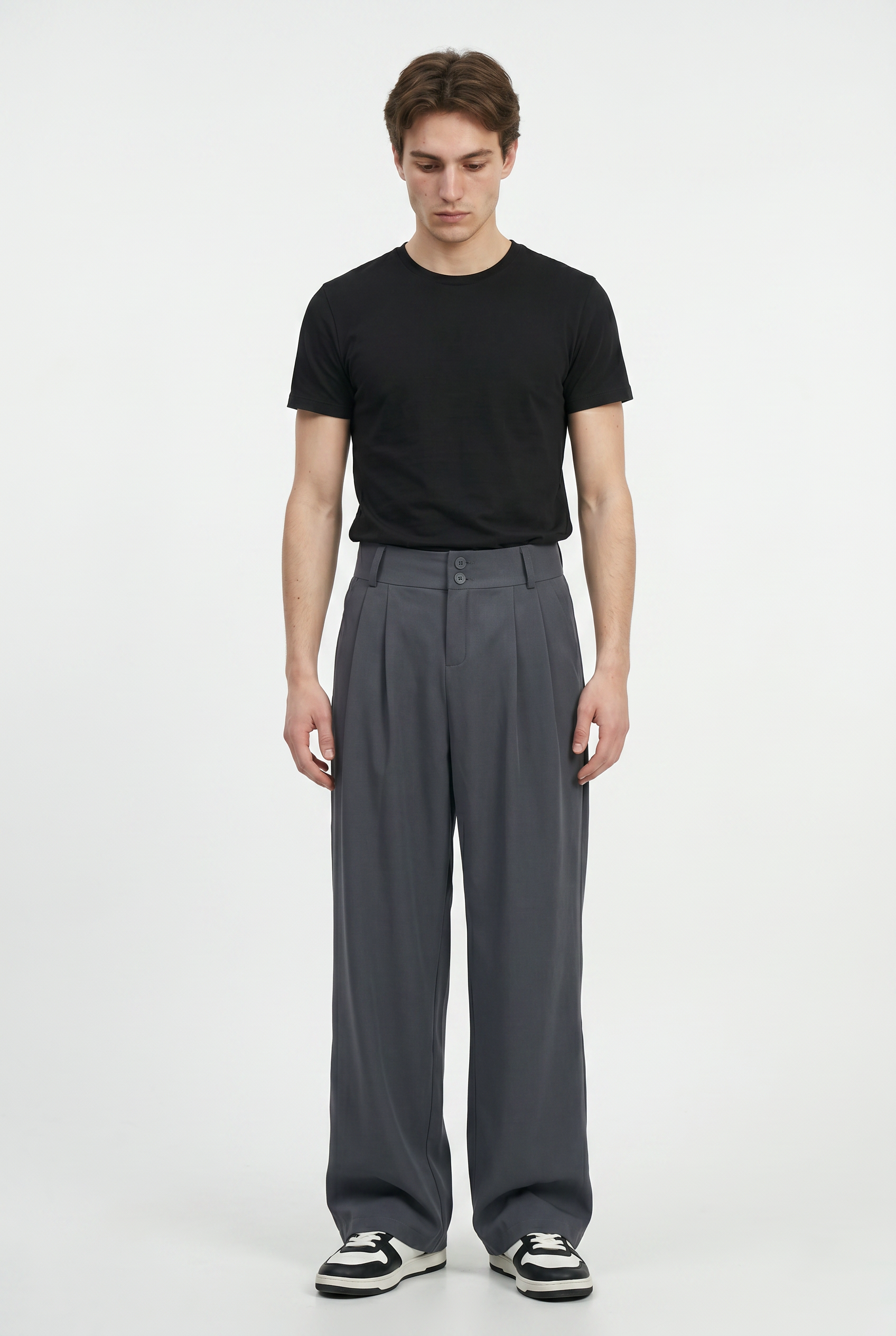 Grey Relaxed Casual Trouser