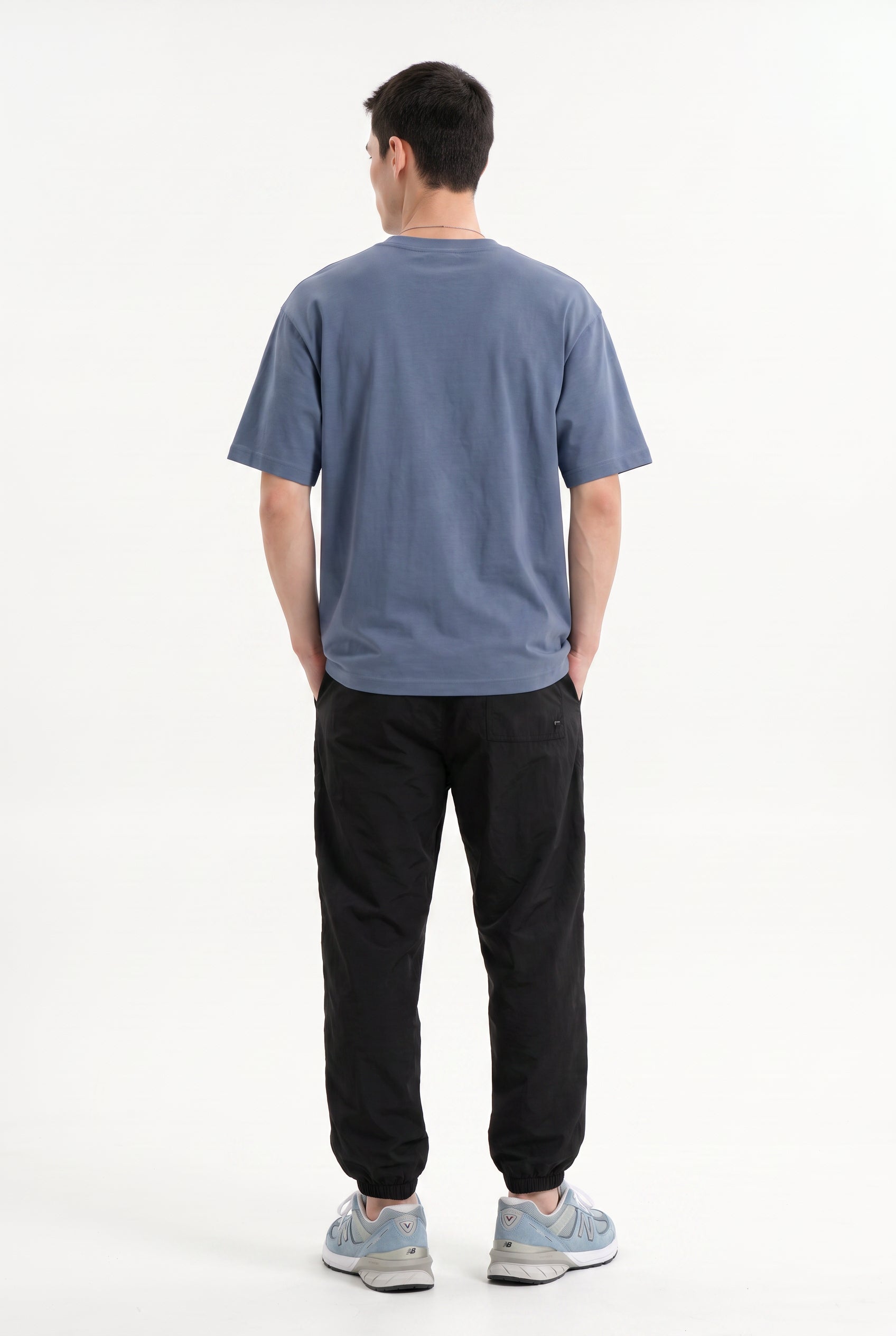 Blue Chest Pocket Crew Neck Tee