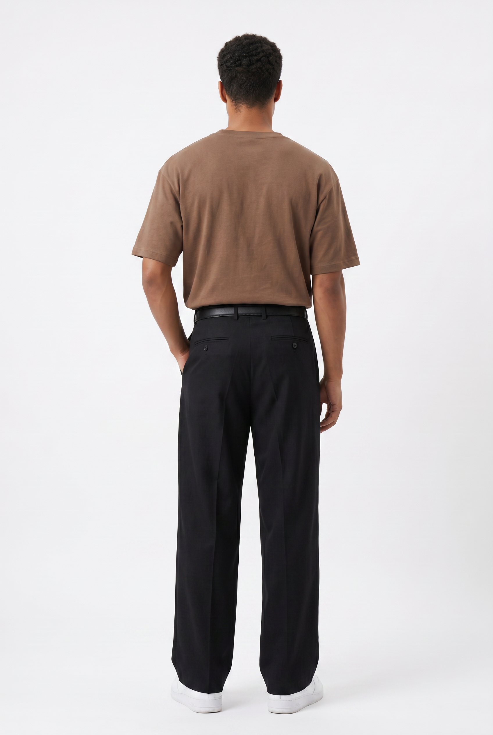 Black Relaxed Casual Trouser
