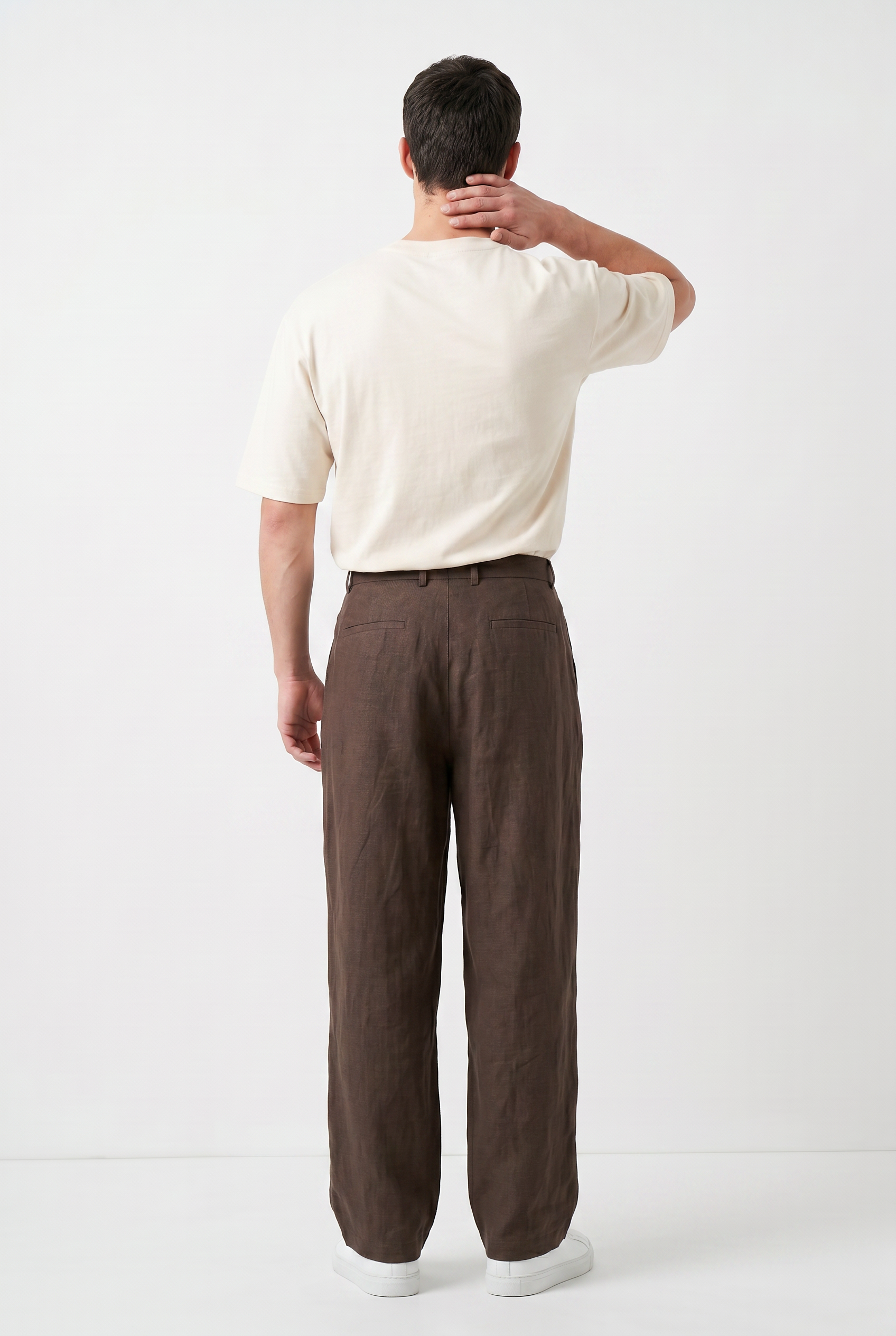 Brown Relaxed Casual Trouser