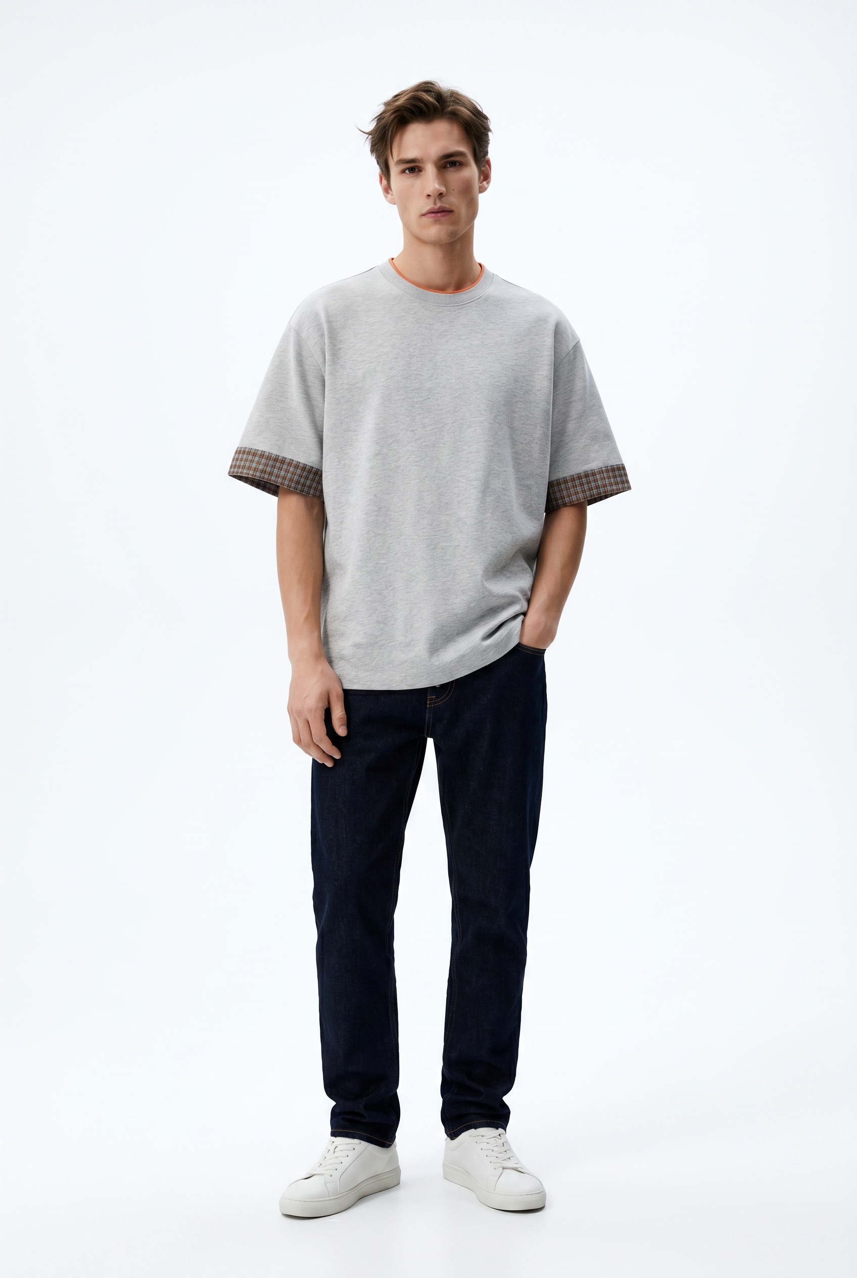 Grey Relaxed Oversized Tee