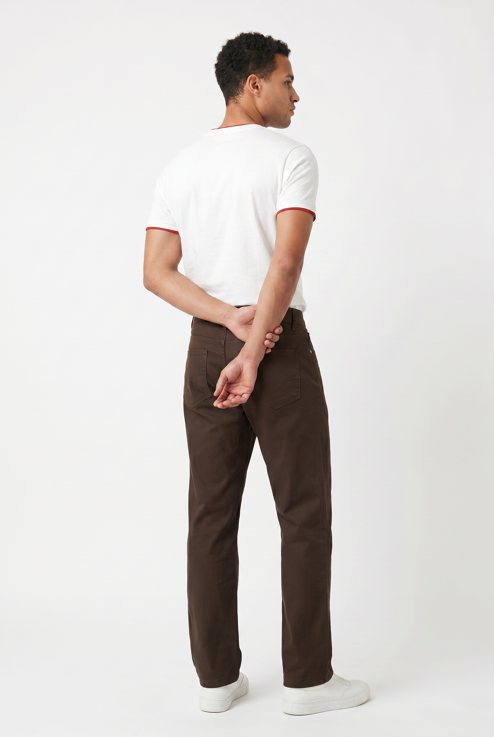 Brown Relaxed Casual Trouser