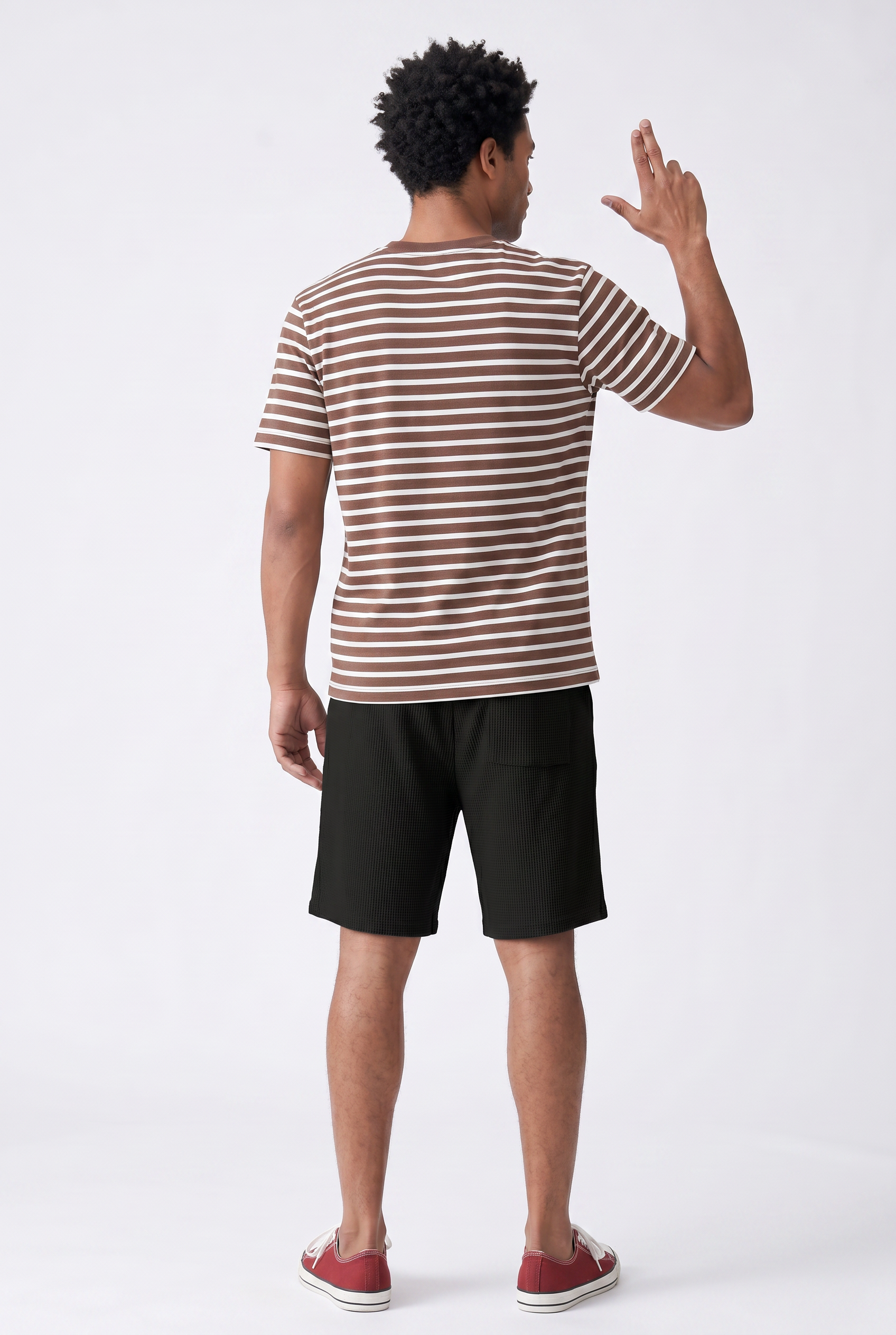 Black Relaxed Cargo Shorts