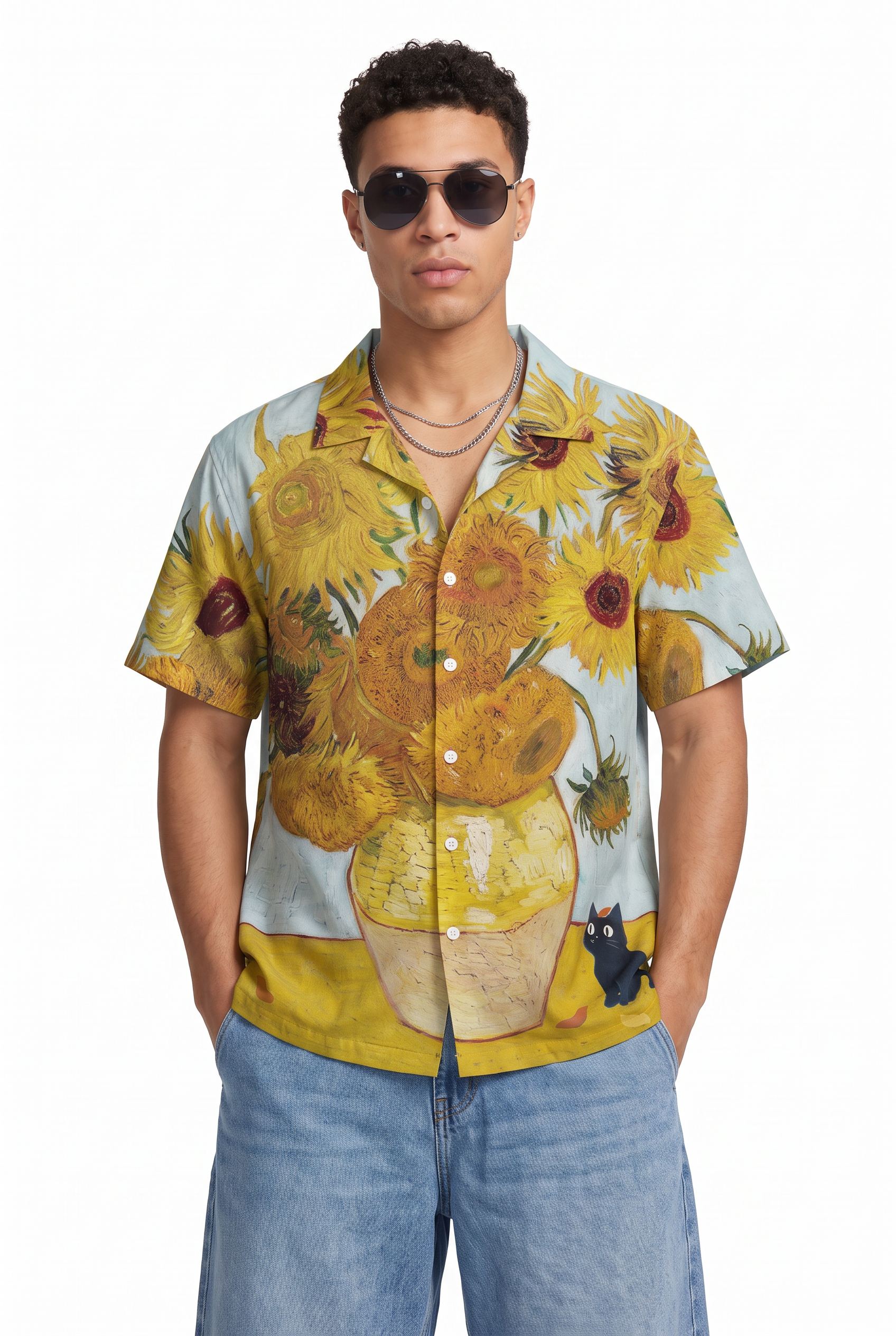 Yellow Chest Pocket Casual Shirt