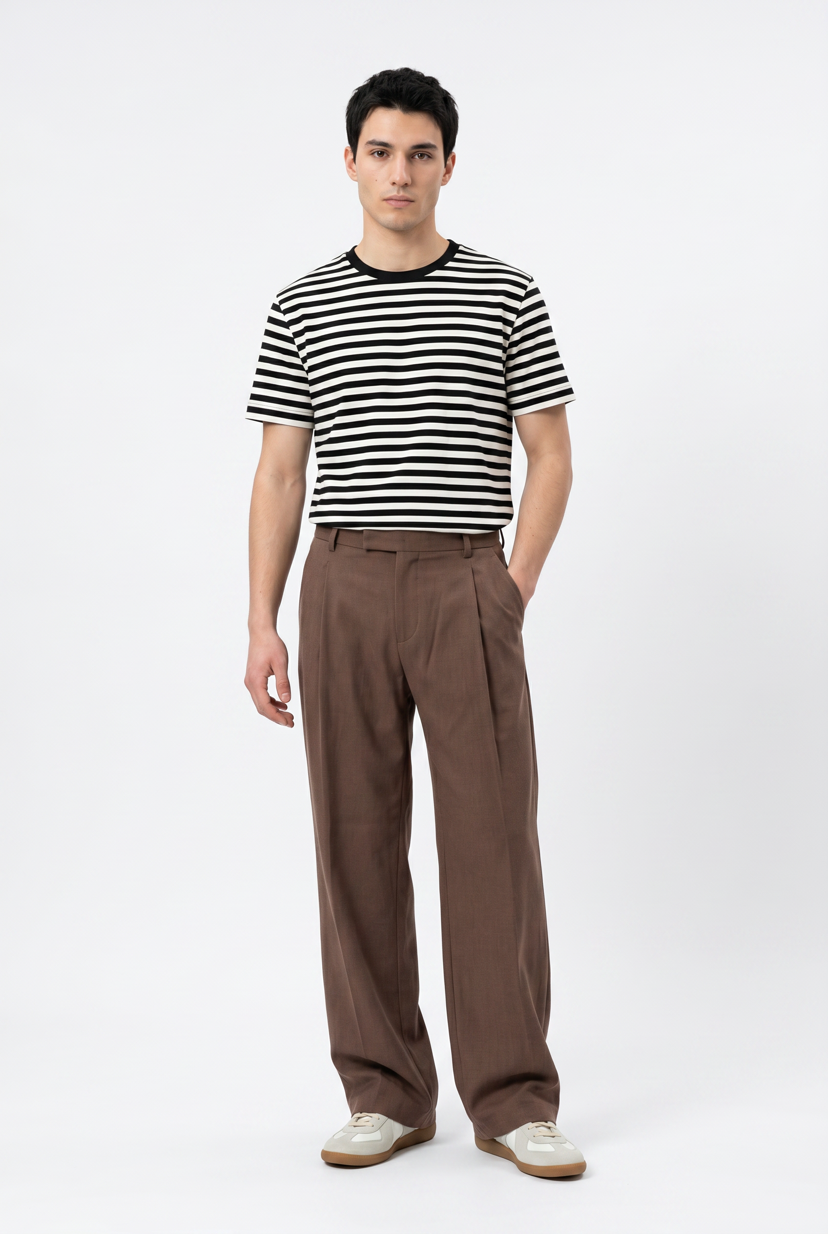 Brown Relaxed Casual Trouser