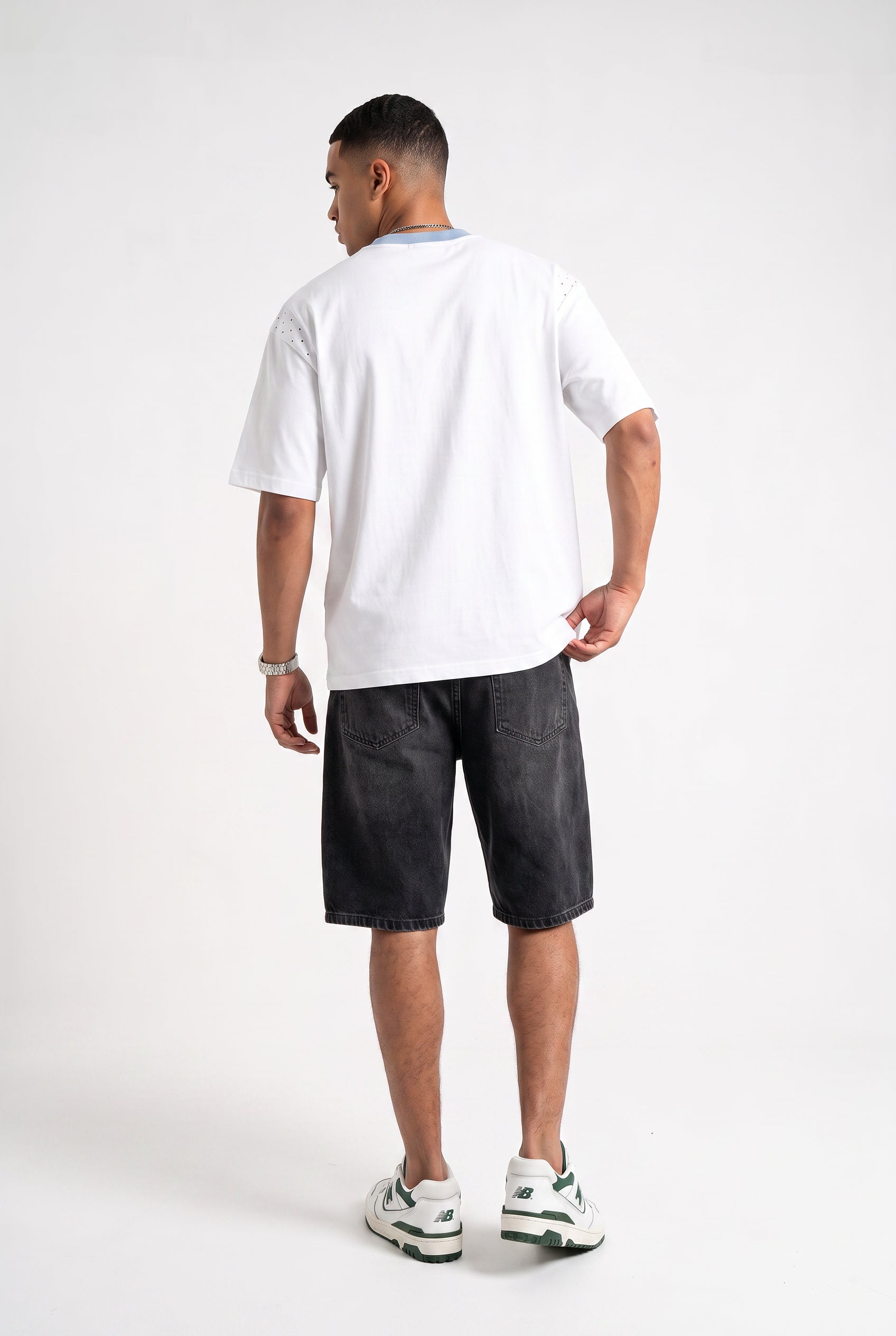 White Crew Neck Essential Tee