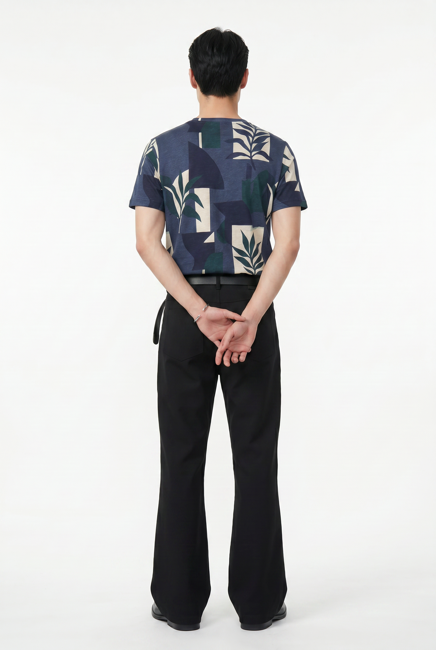Black Relaxed Tapered Casual Trouser