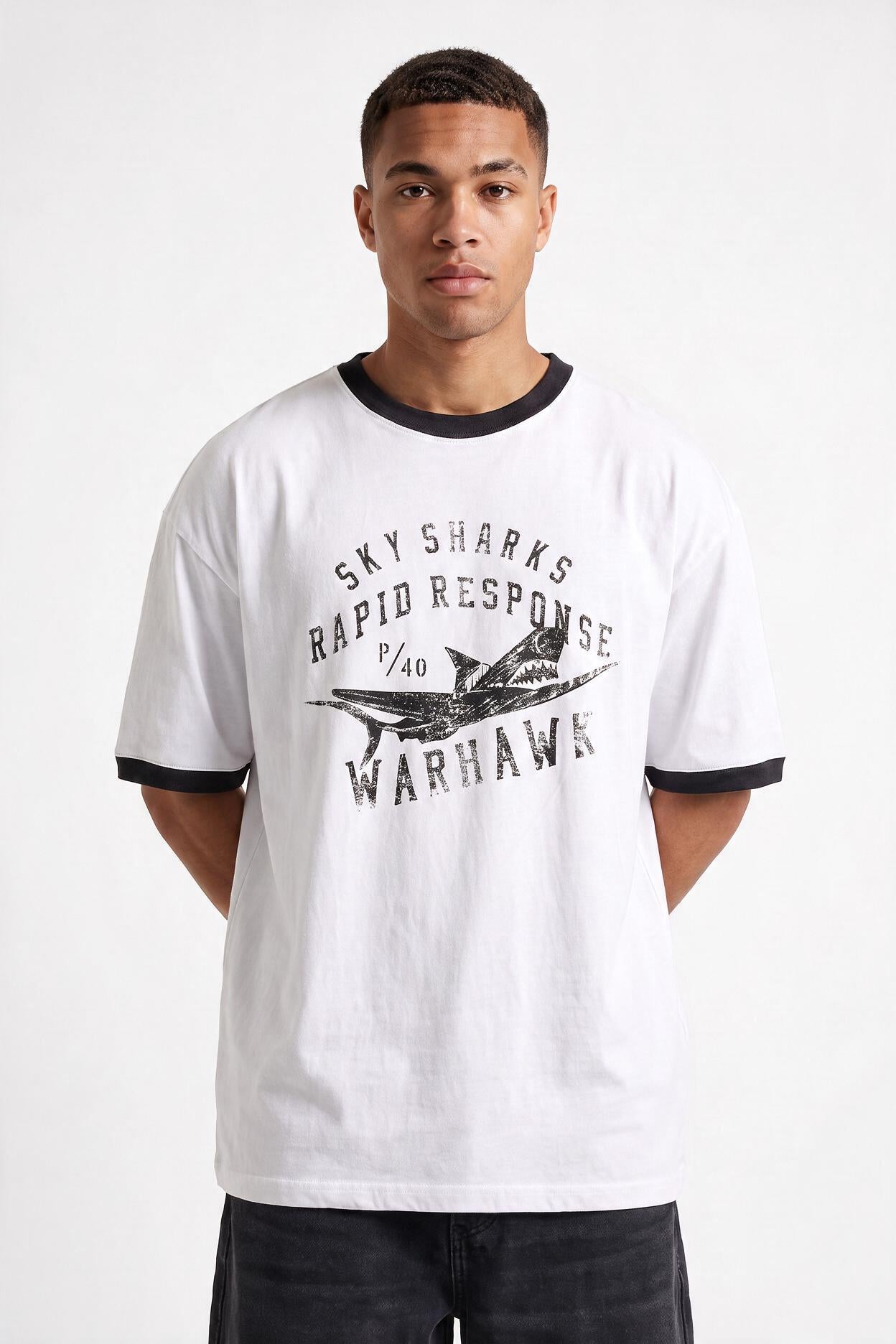 White Crew Neck Essential Tee