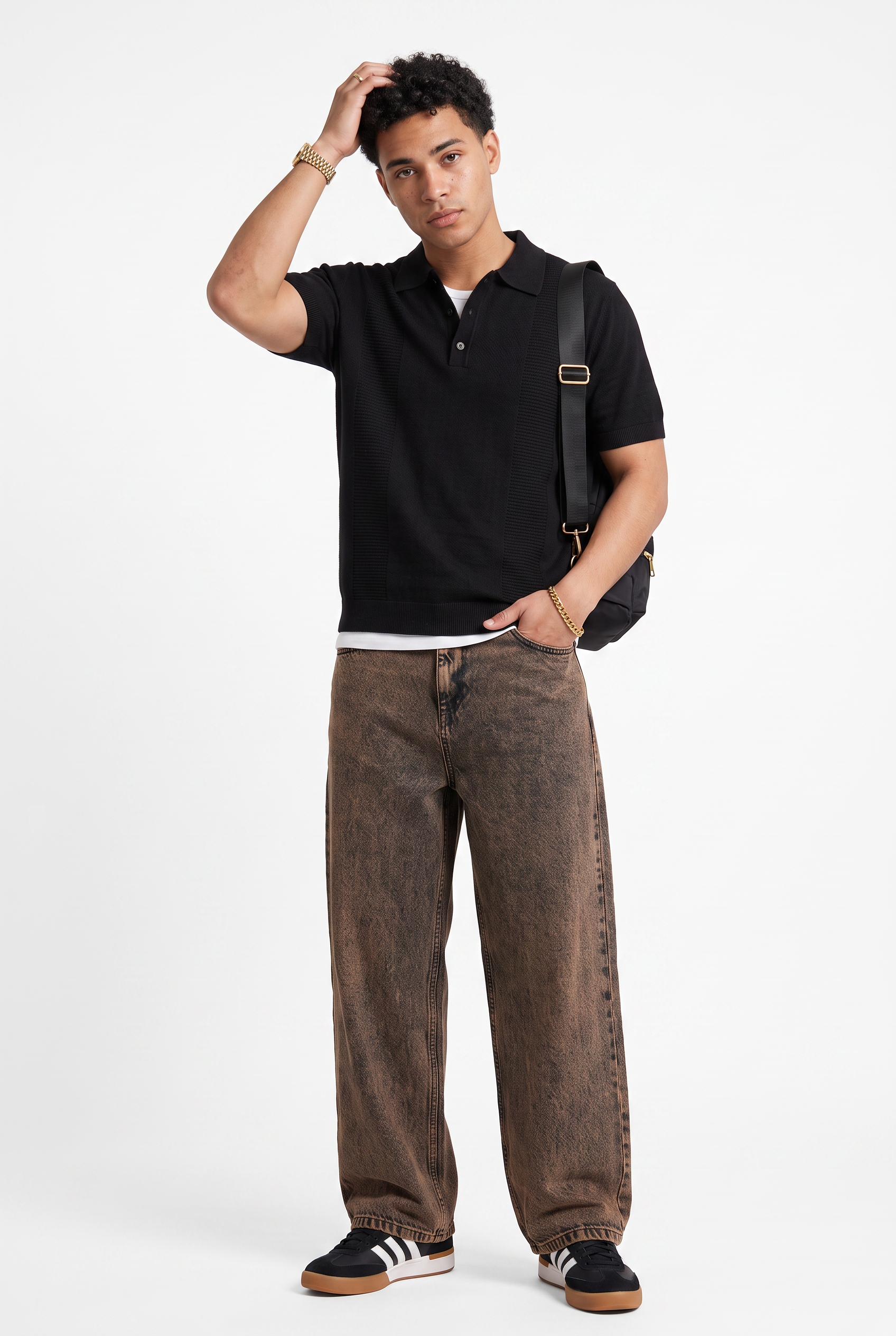 Black Dropped Shoulder Oversized Tee