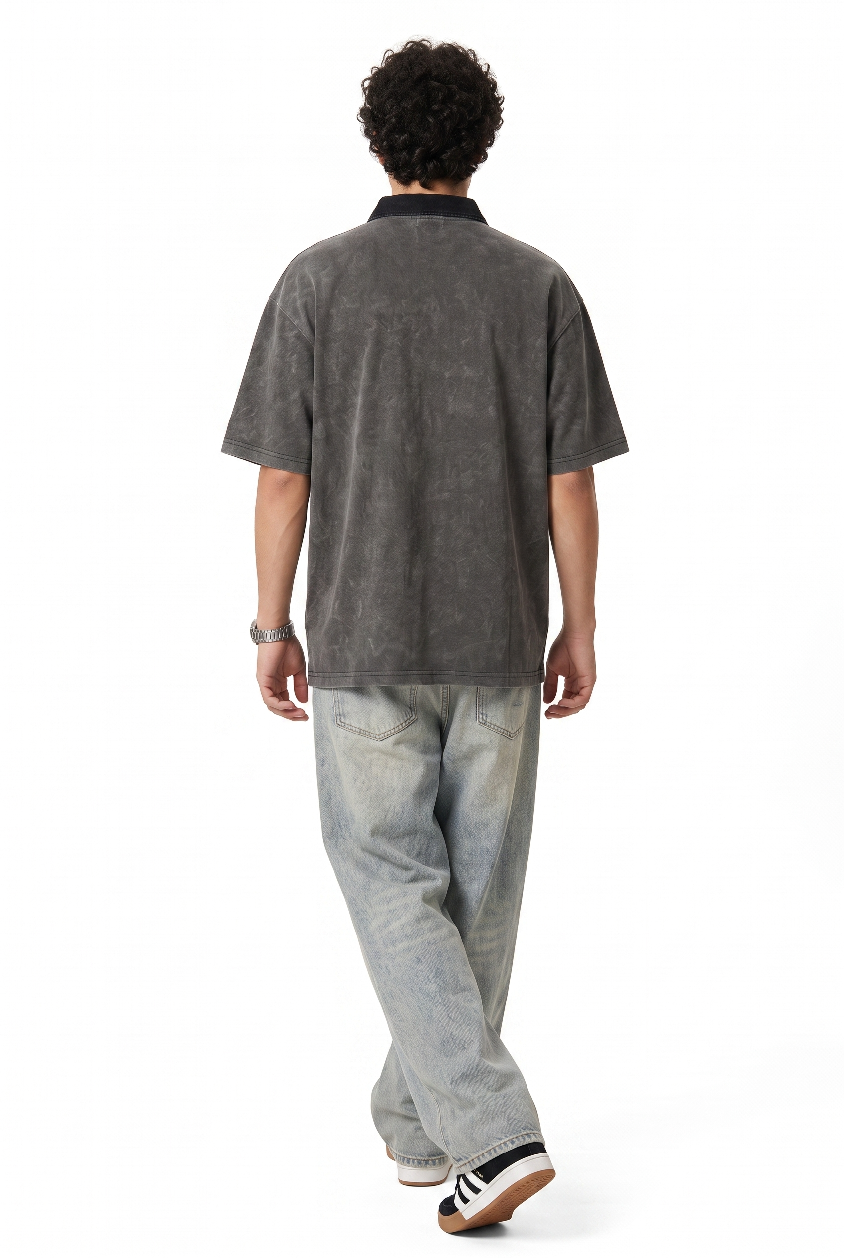 Black Dropped Shoulder Oversized Tee