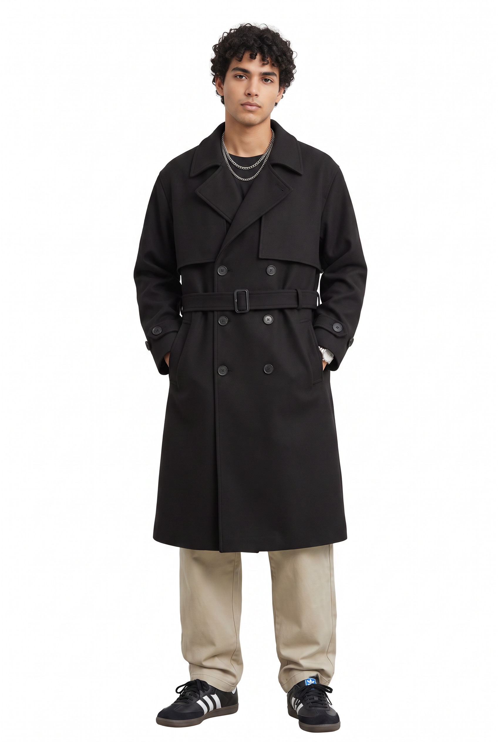 Black Slim Single Button Blazer
