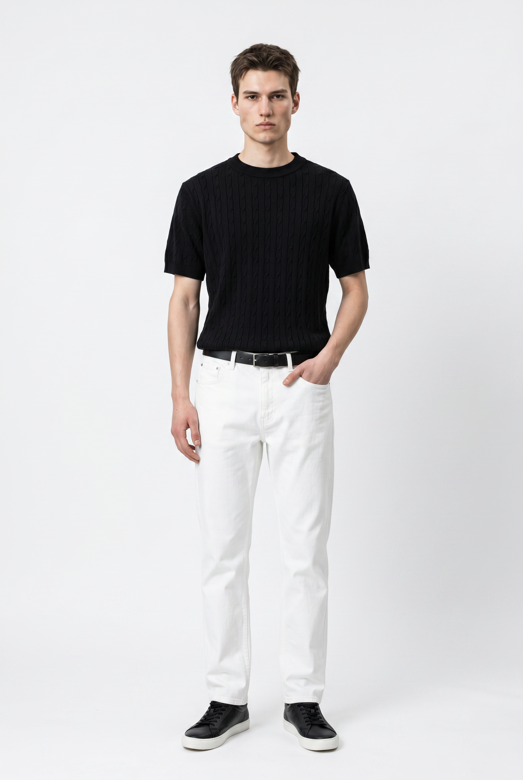 Black Relaxed Graphic Tee