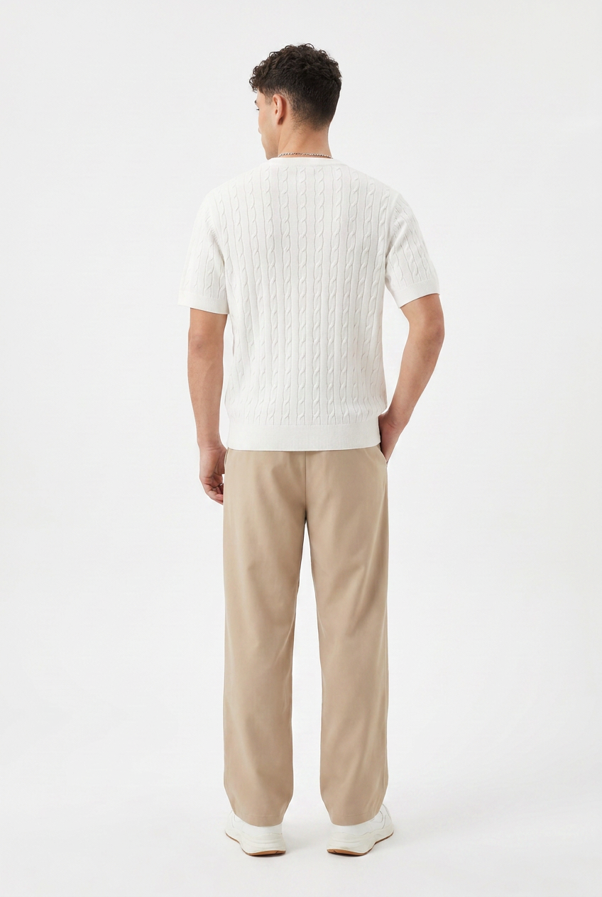 White Crew Neck Essential Tee