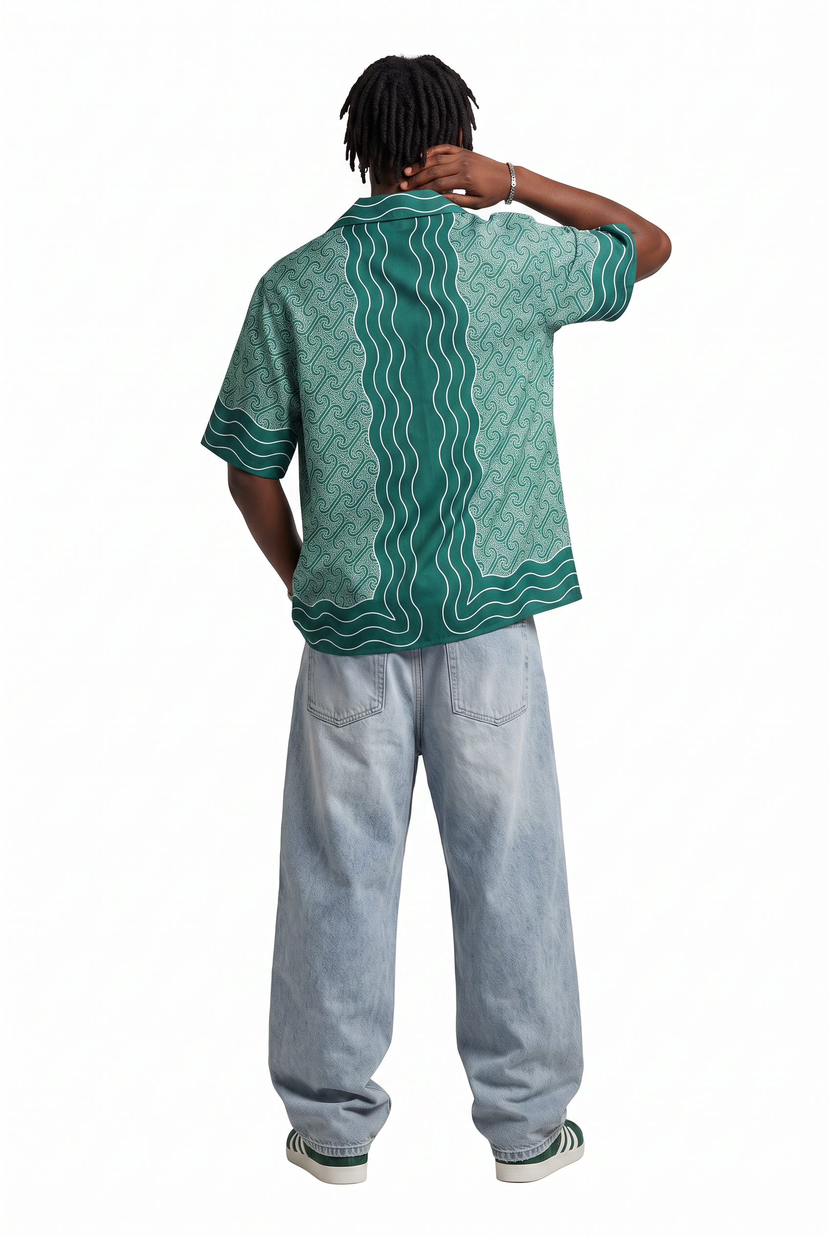 Olive Chest Pocket Casual Shirt