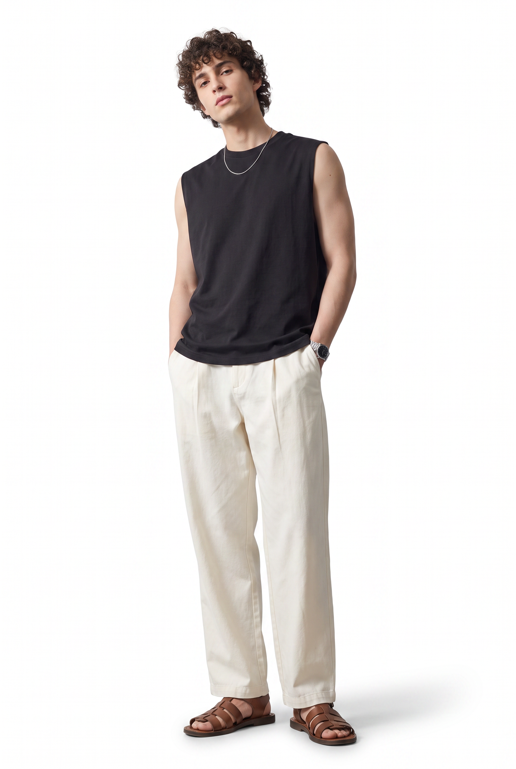 Black Dropped Shoulder Oversized Tee