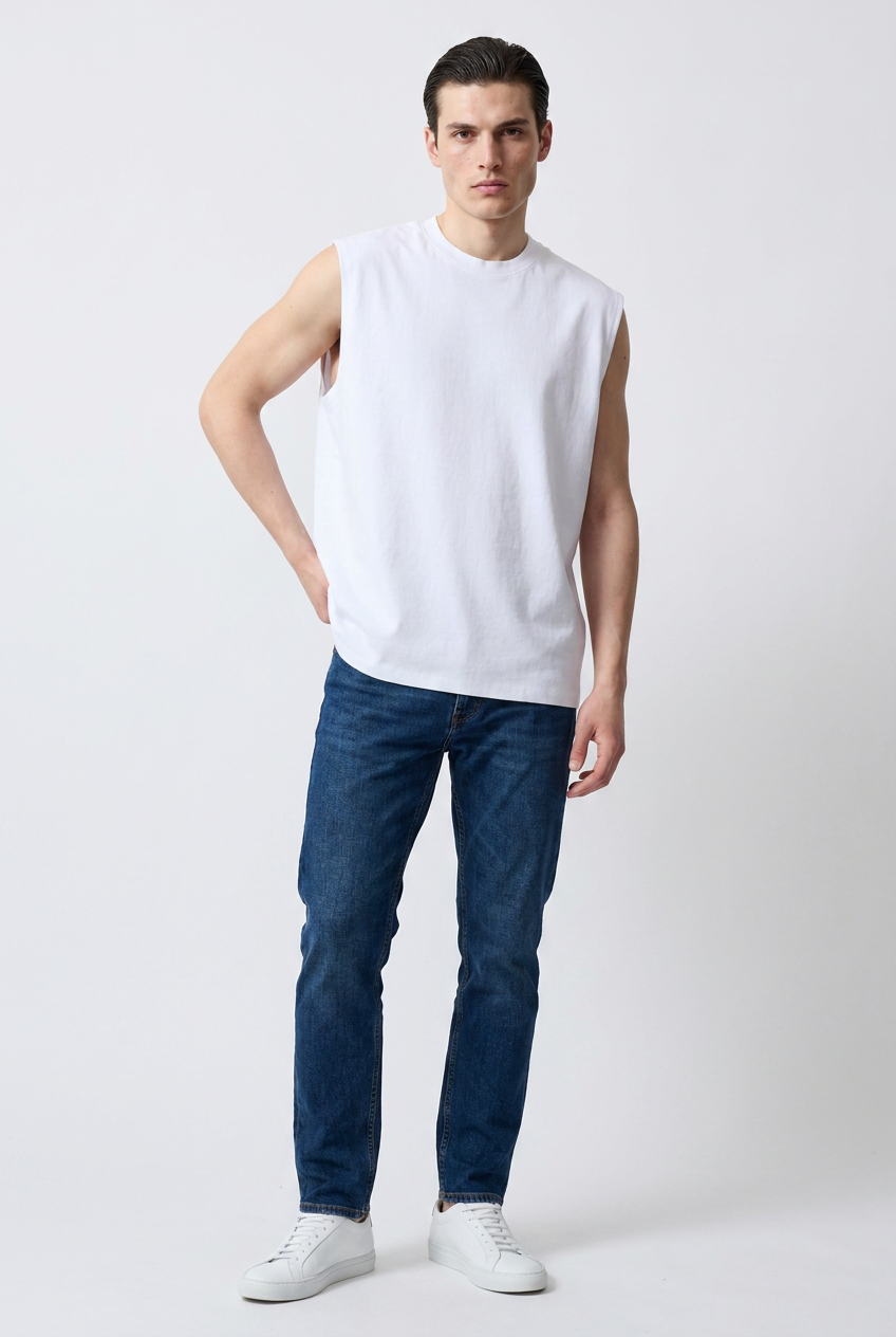 White Clean Oversized T-Shirt