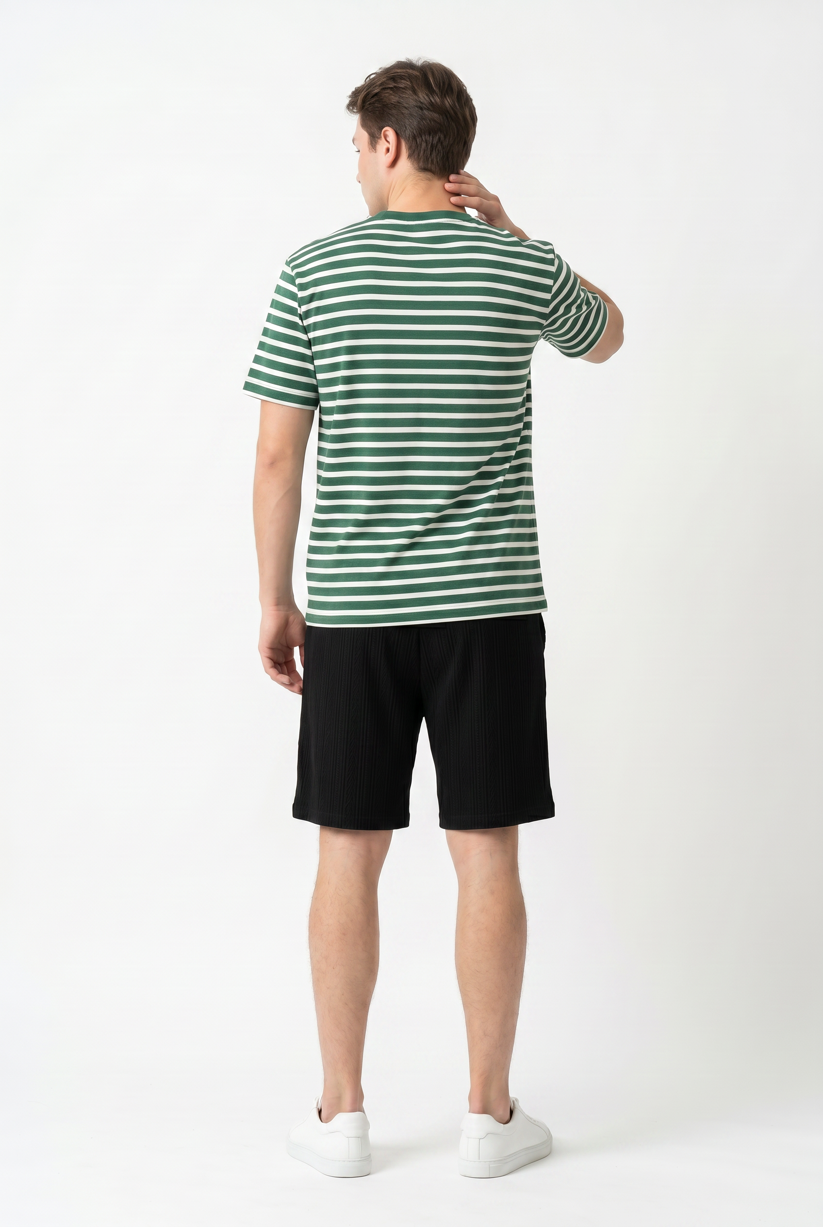 Black Relaxed Drawstring Shorts