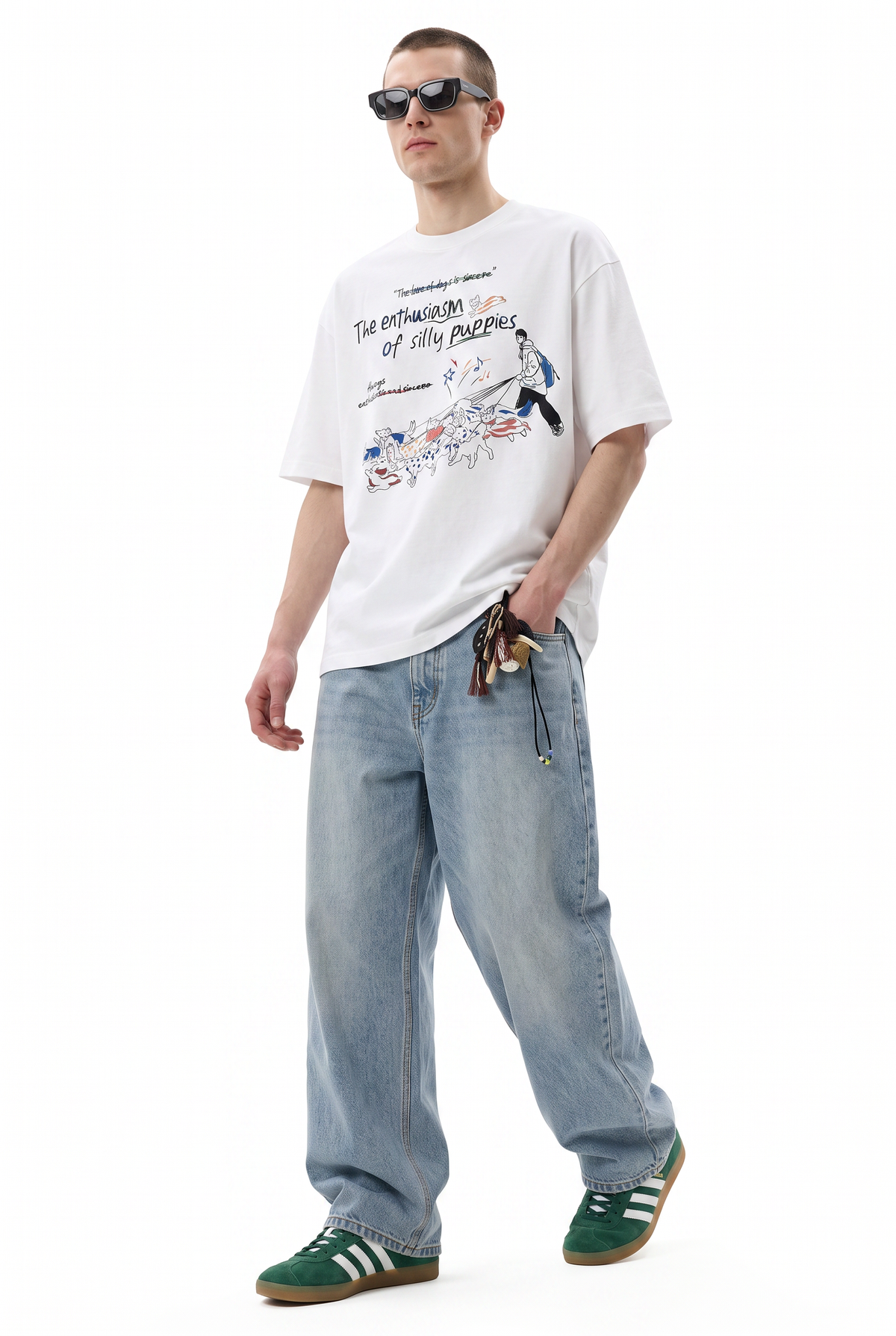 Oversized White Graphic T-Shirt