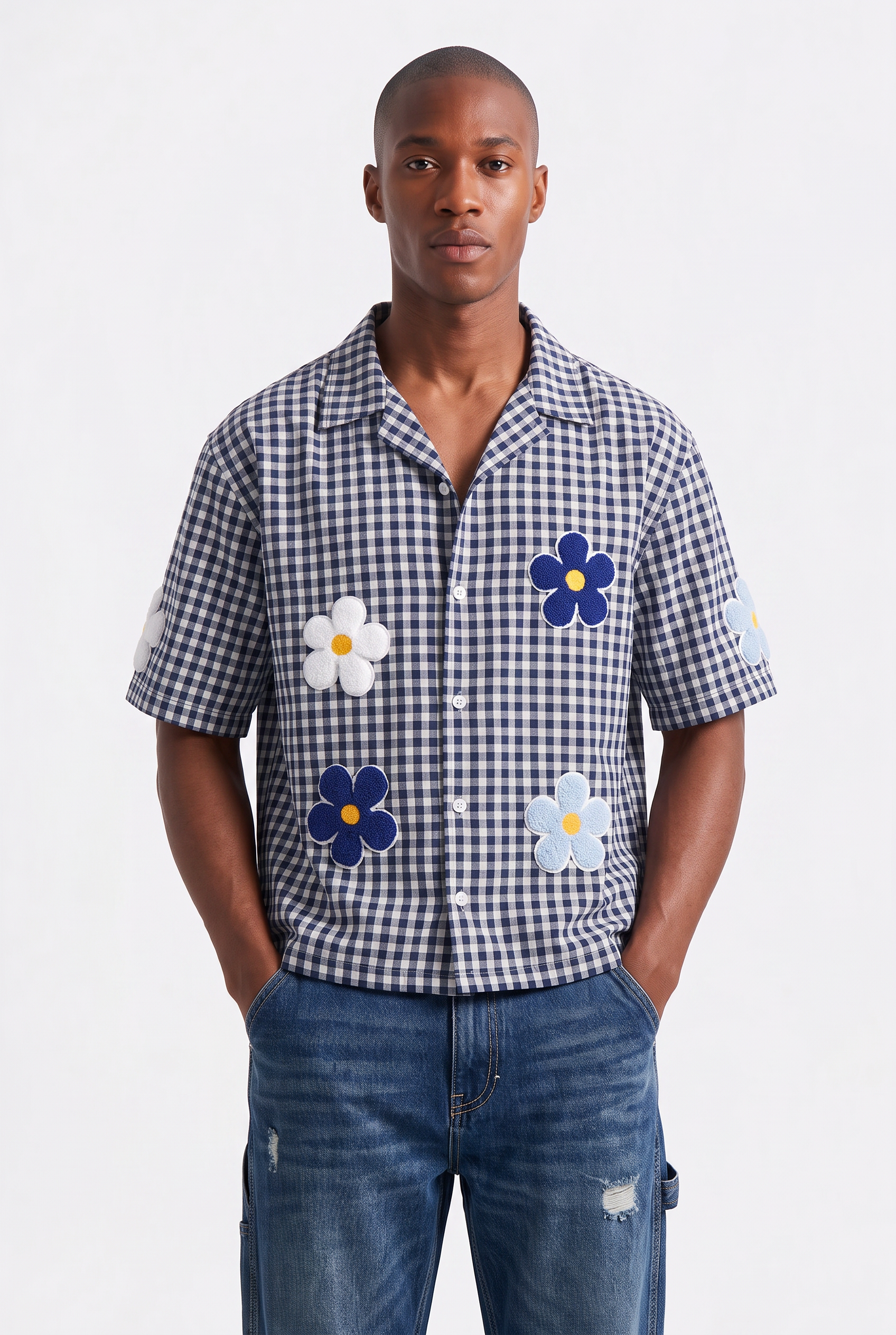 Black Chest Pocket Casual Shirt