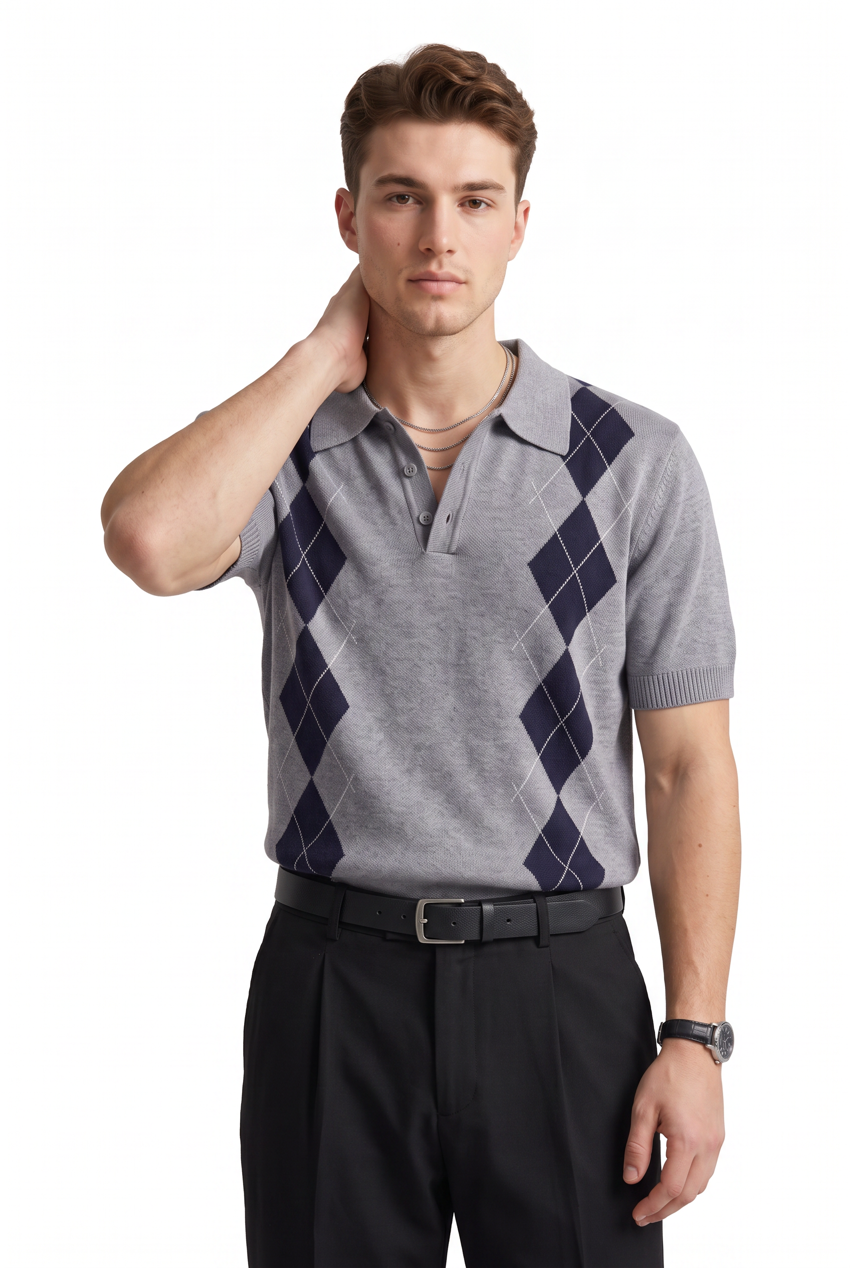 Grey Oversized Crew Neck Tee