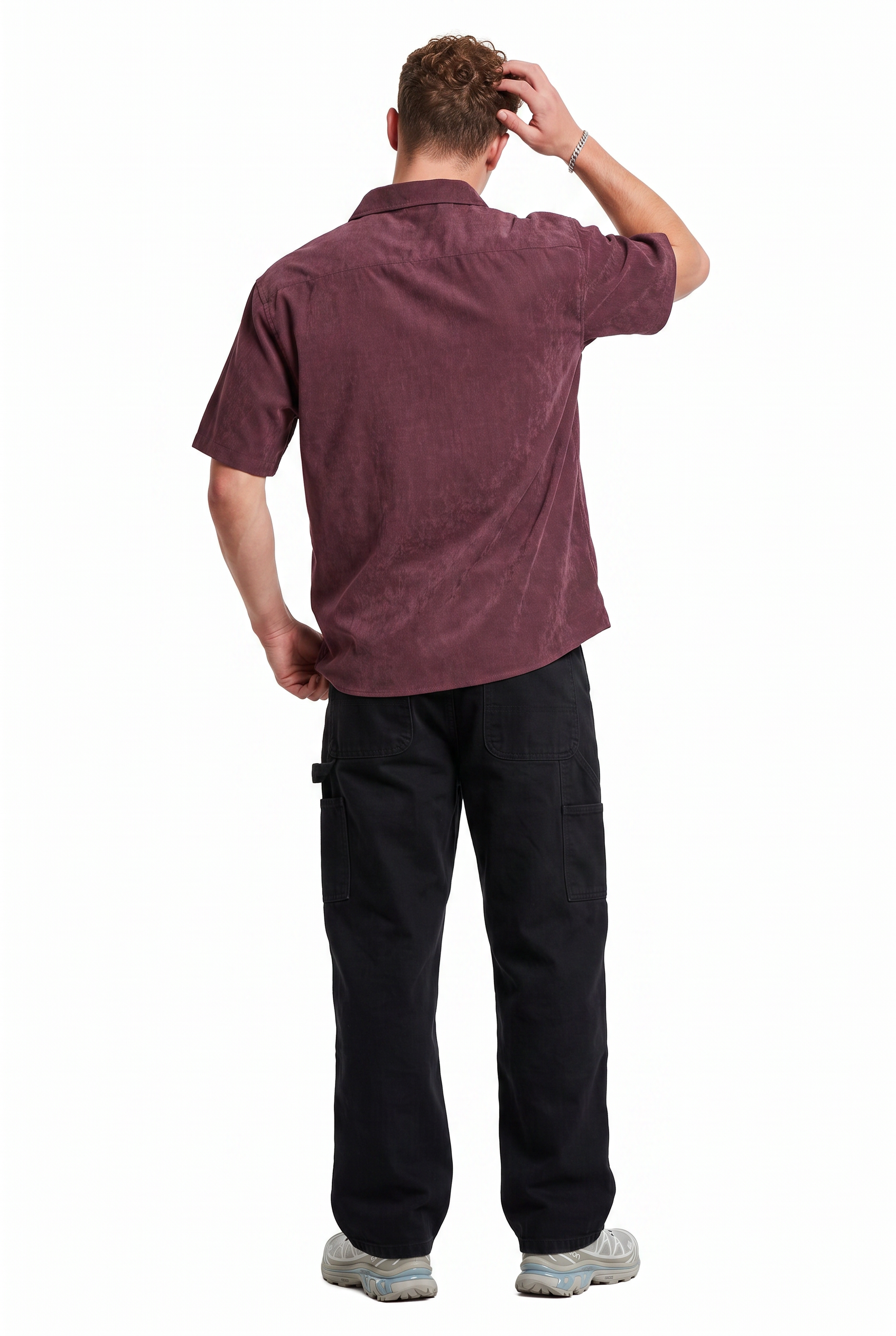 Wine Chest Pocket Casual Shirt