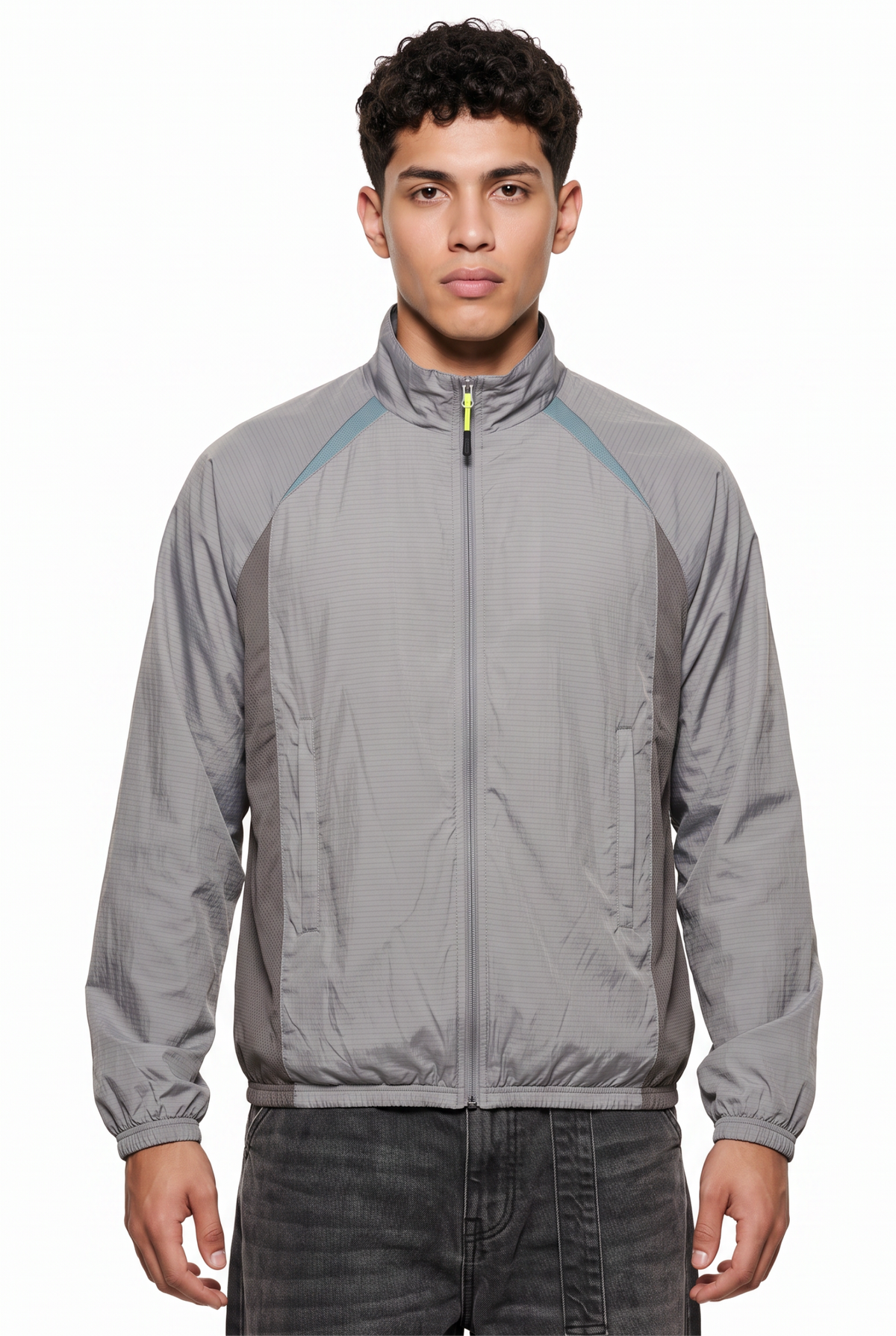 Ripstop Grey Track Jacket