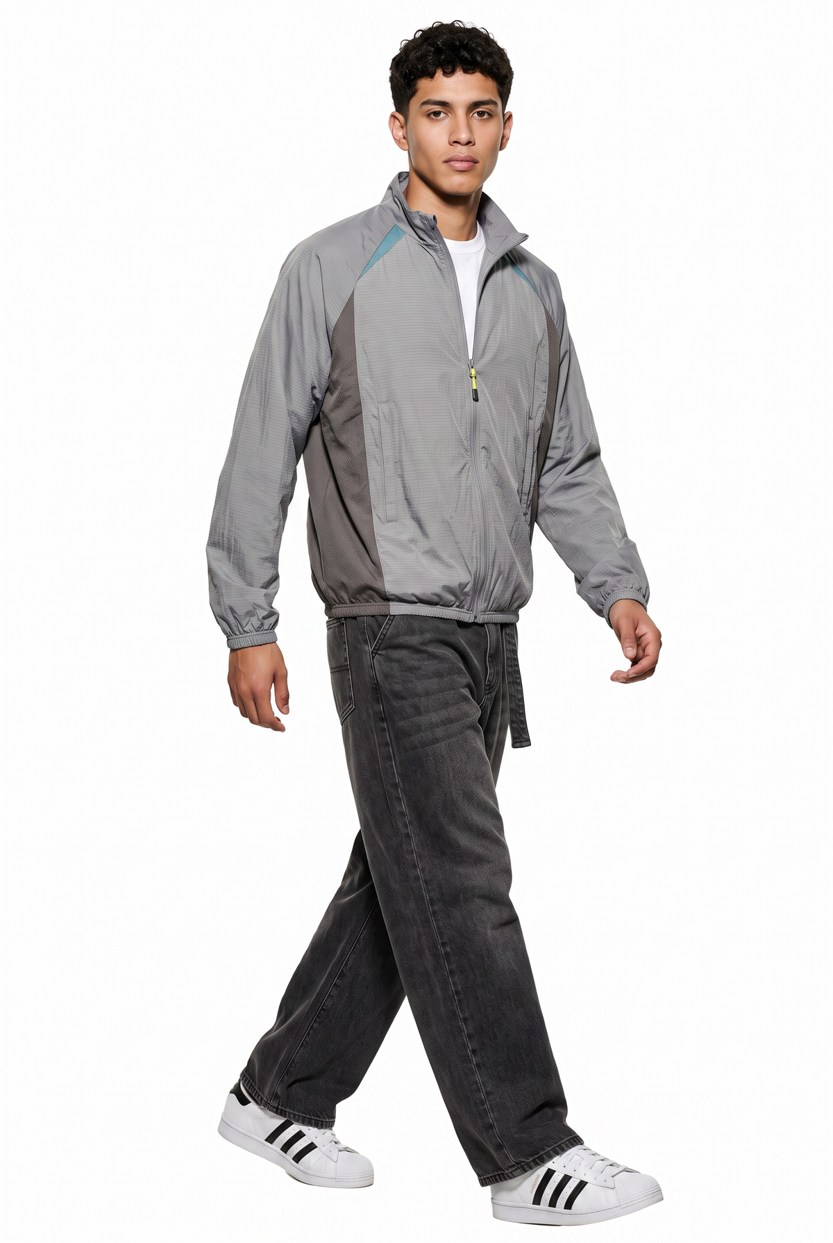 Ripstop Grey Track Jacket