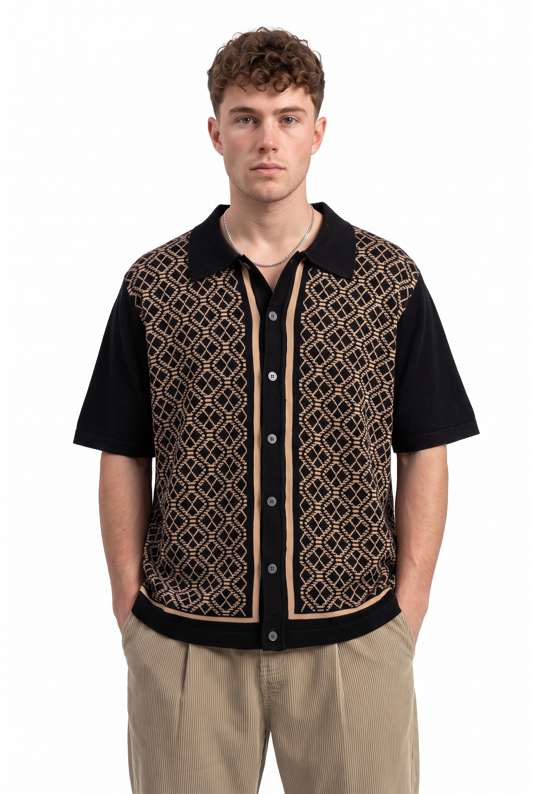 Black Chest Pocket Casual Shirt