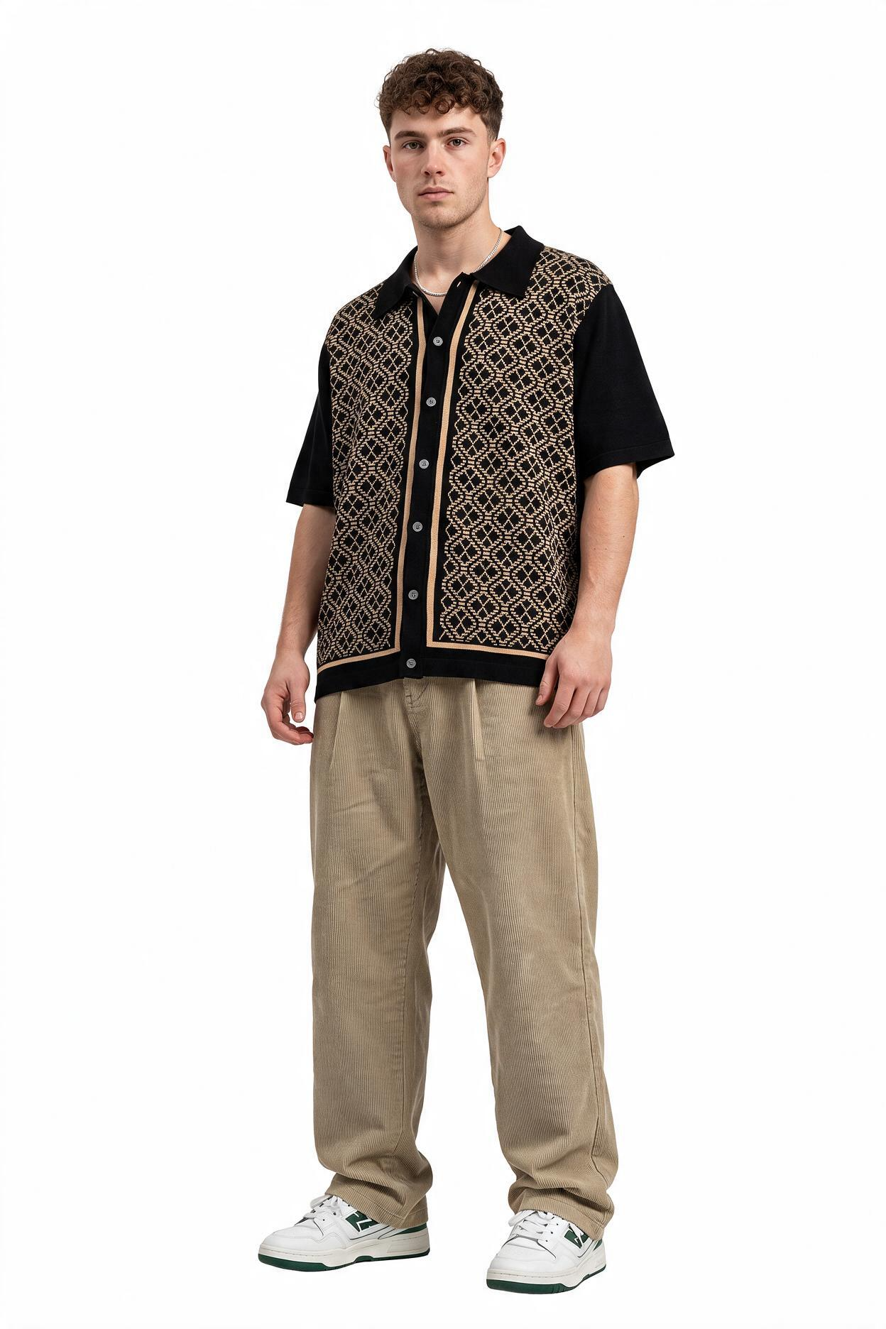 Black Chest Pocket Casual Shirt