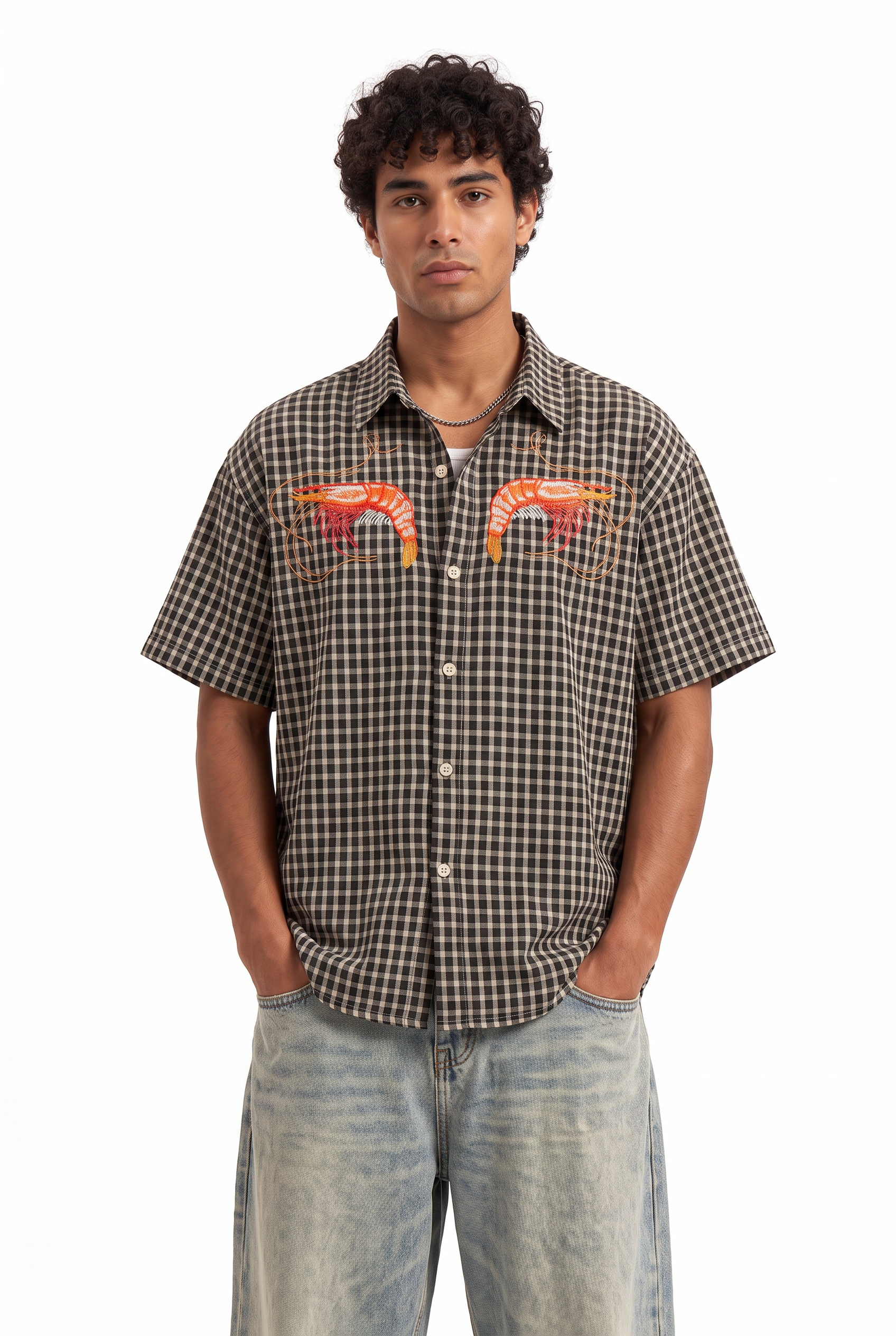 Black Chest Pocket Casual Shirt