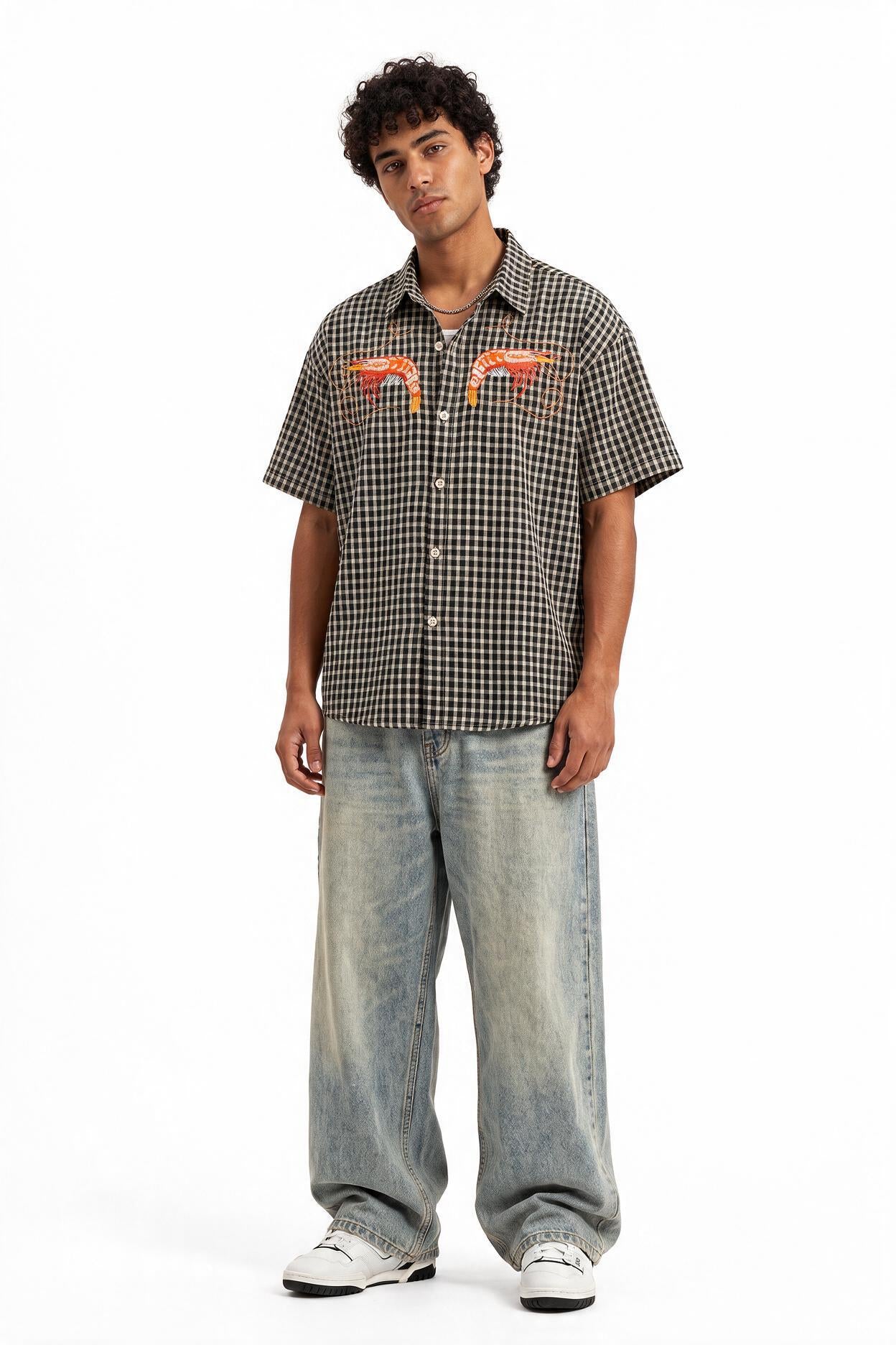 Black Chest Pocket Casual Shirt