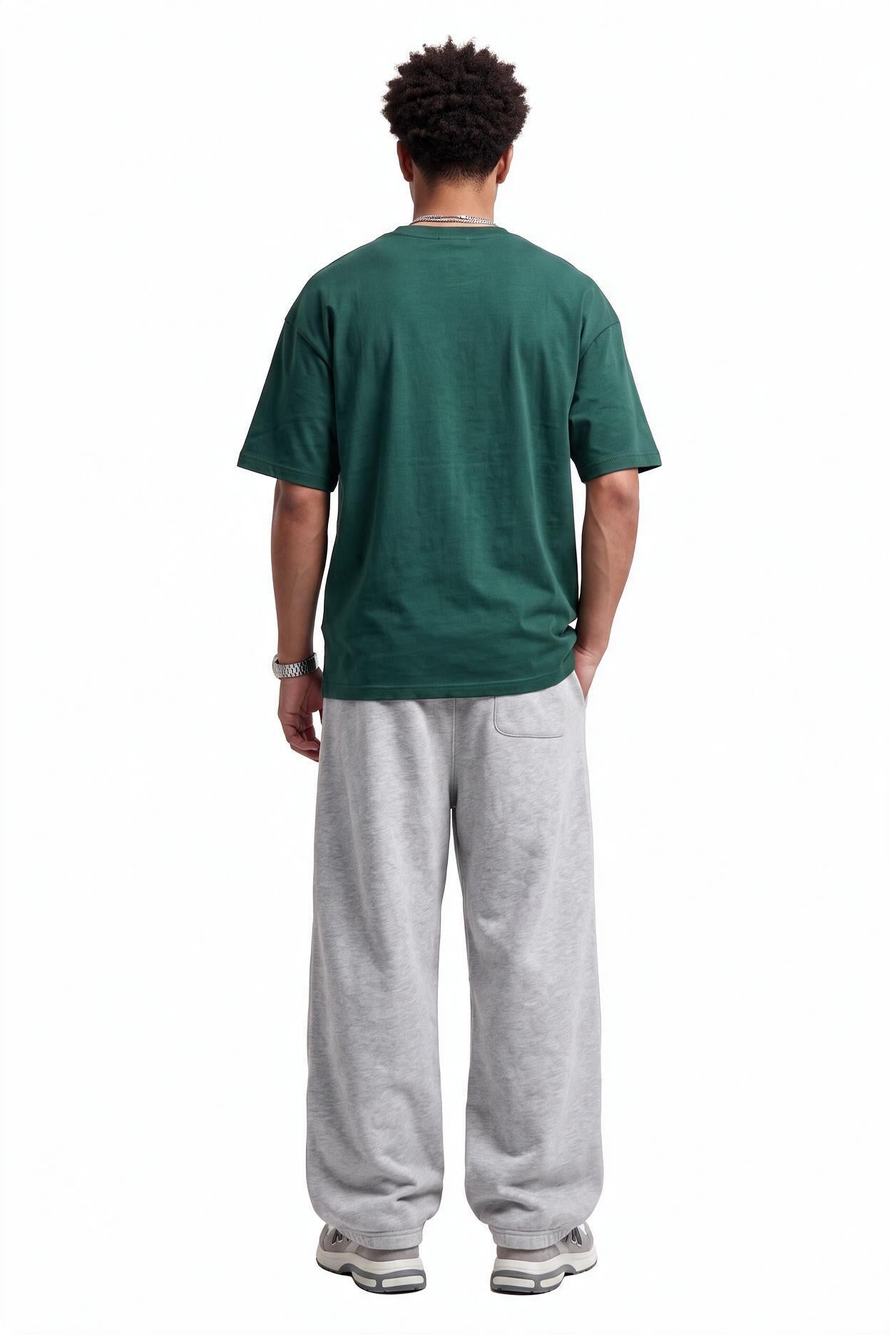 Olive Dropped Shoulder Oversized Tee