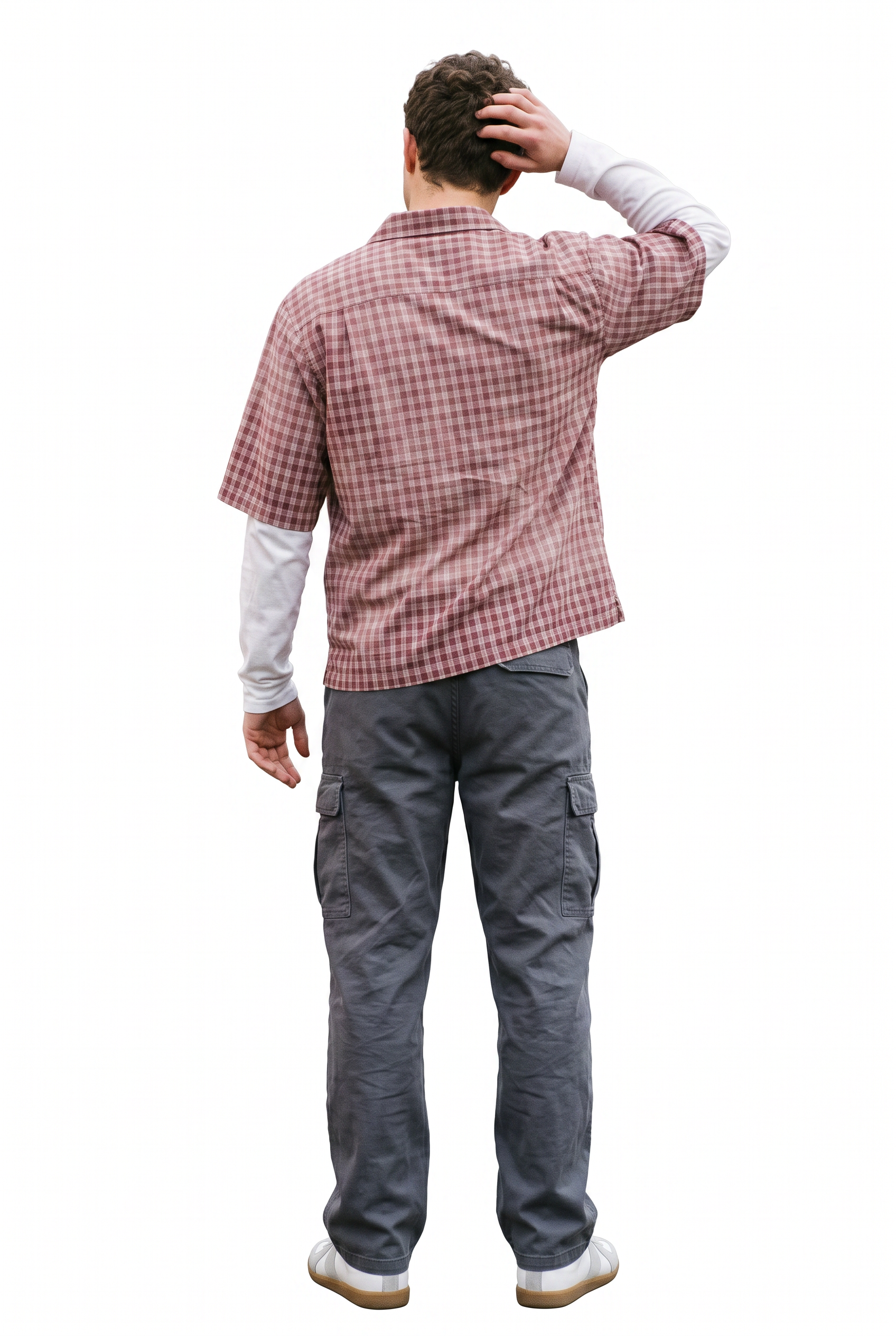 Maroon Chest Pocket Casual Shirt