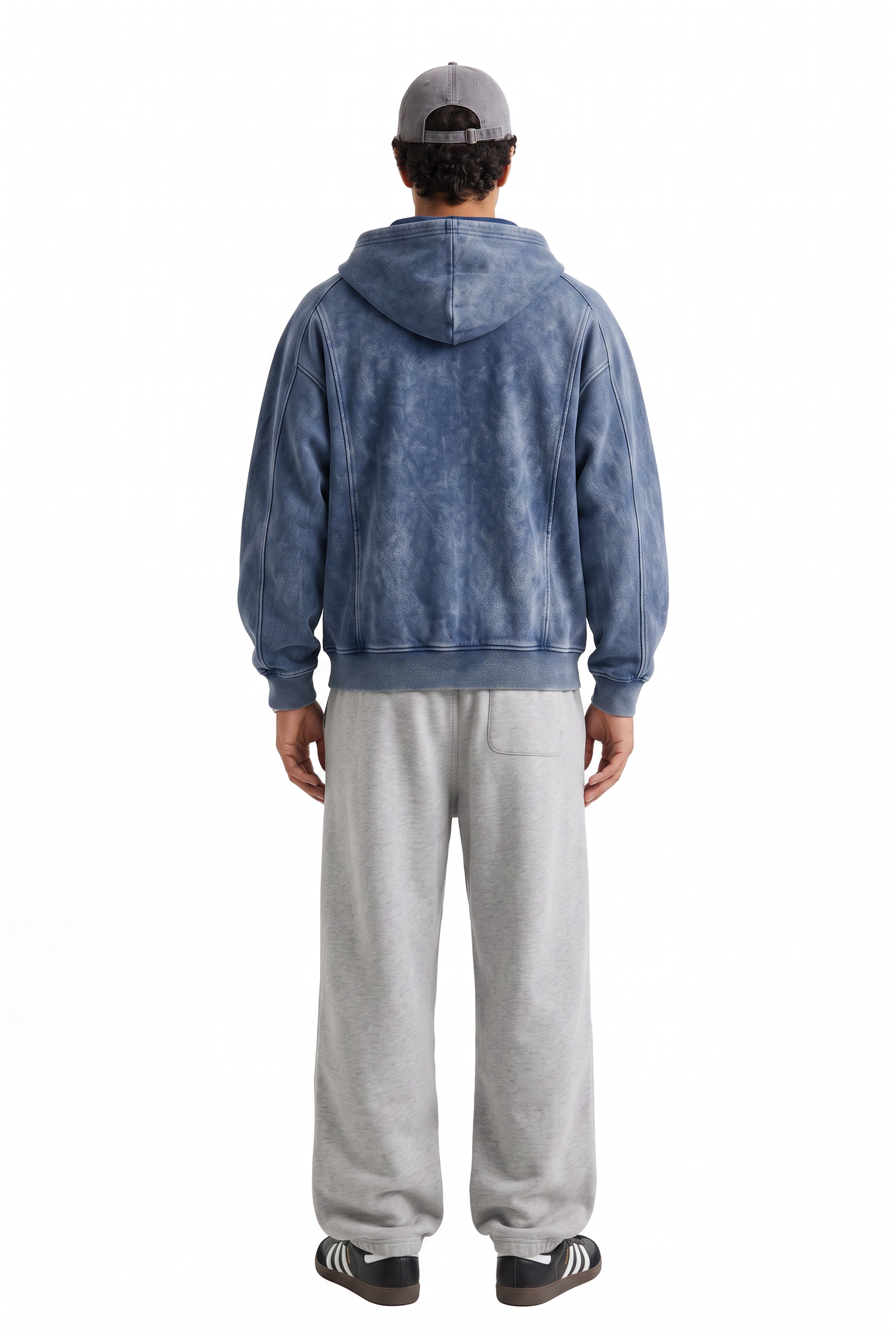 Navy Oversized Drawstring Hoodie