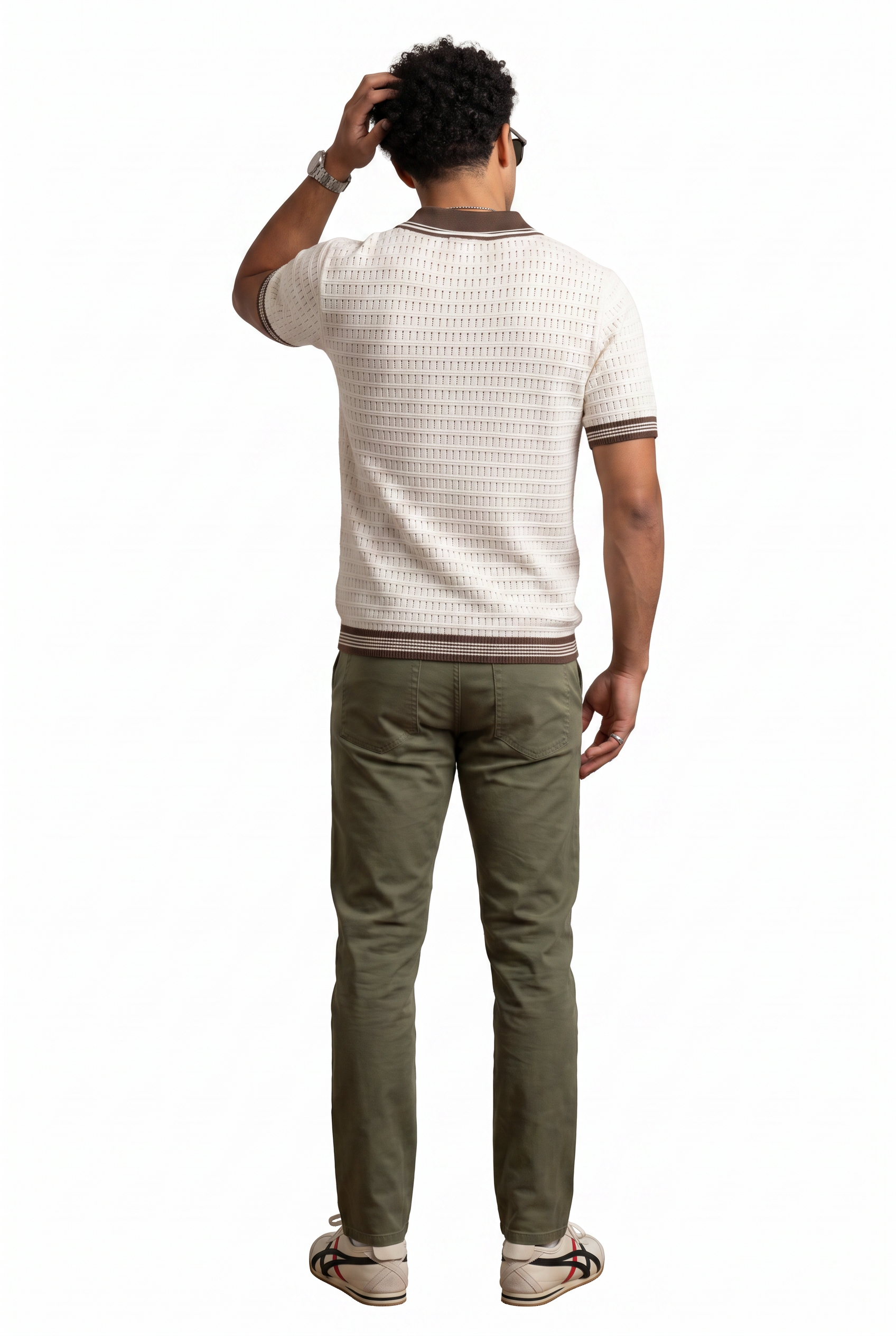 Cream Oversized Crew Neck Tee