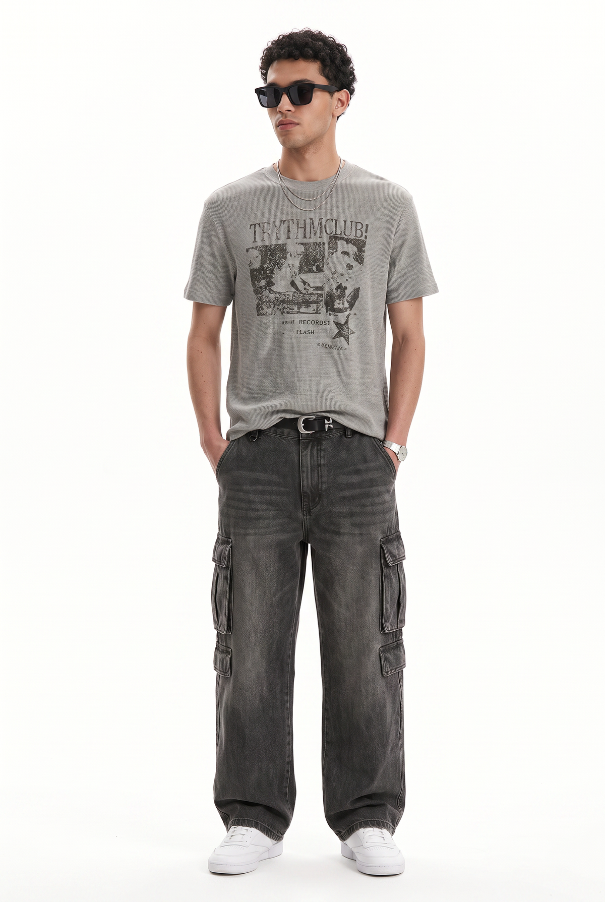 Washed Grey Graphic T-Shirt