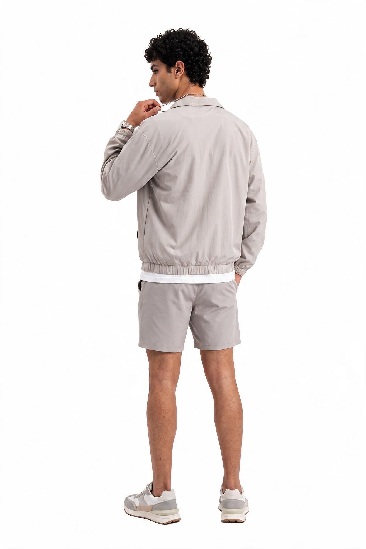 Beige Chest Pocket Jacket