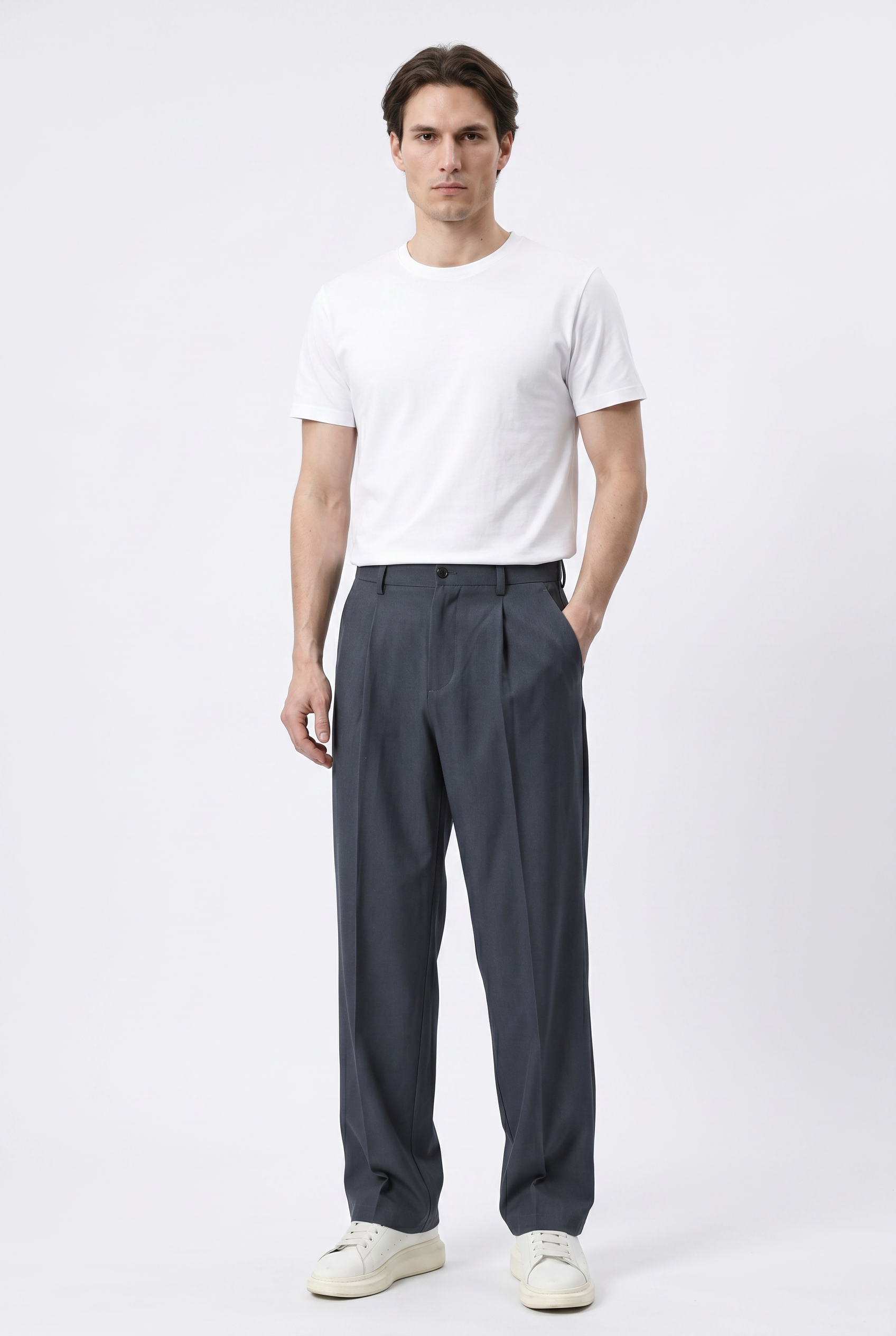 Grey Slim Formal Trouser