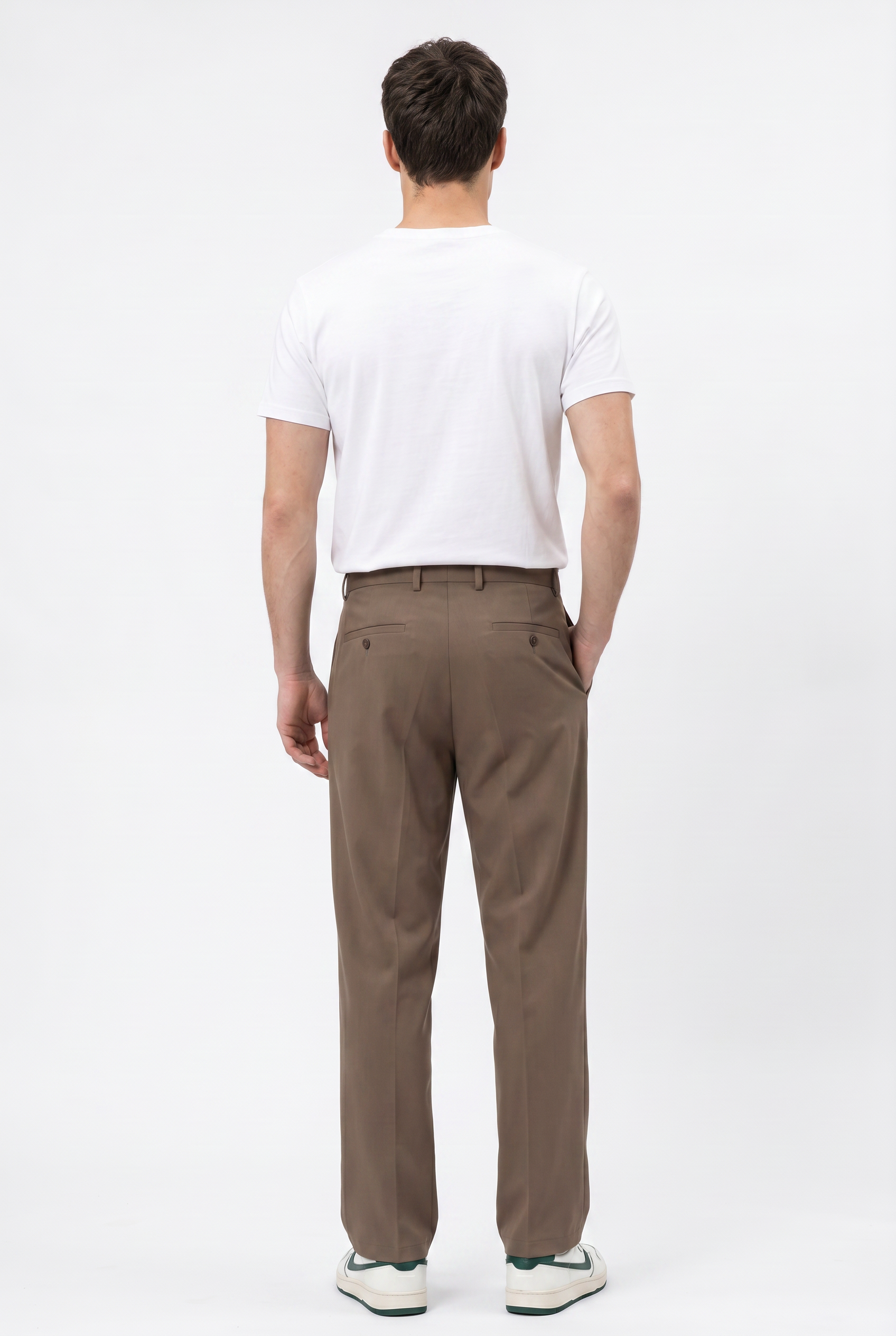 Taupe Slim Formal Trouser
