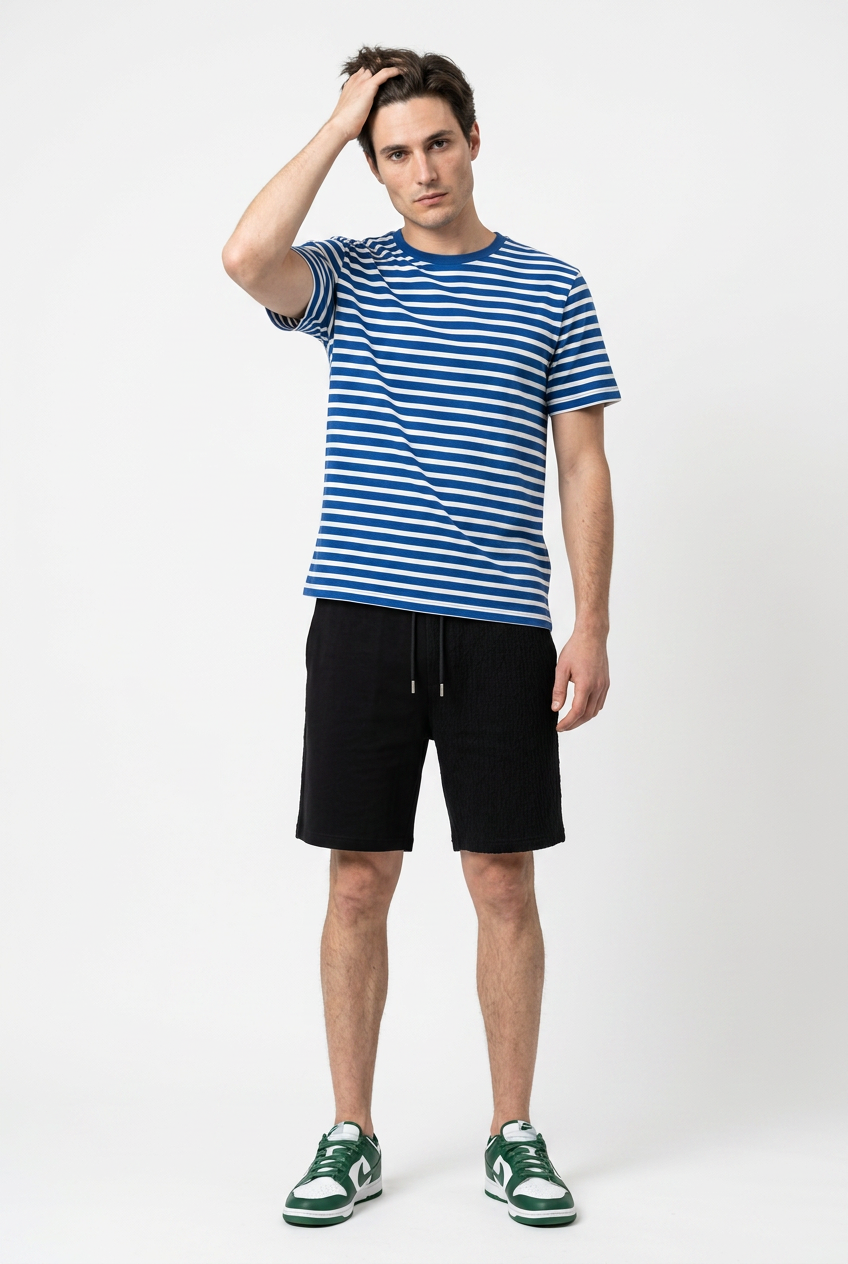 Black Relaxed Cargo Shorts