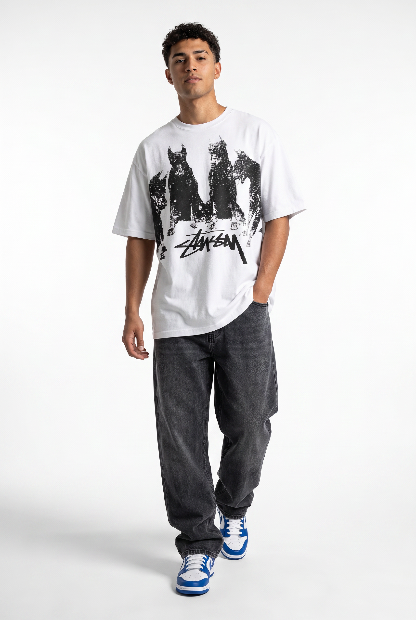 White Crew Neck Essential Tee