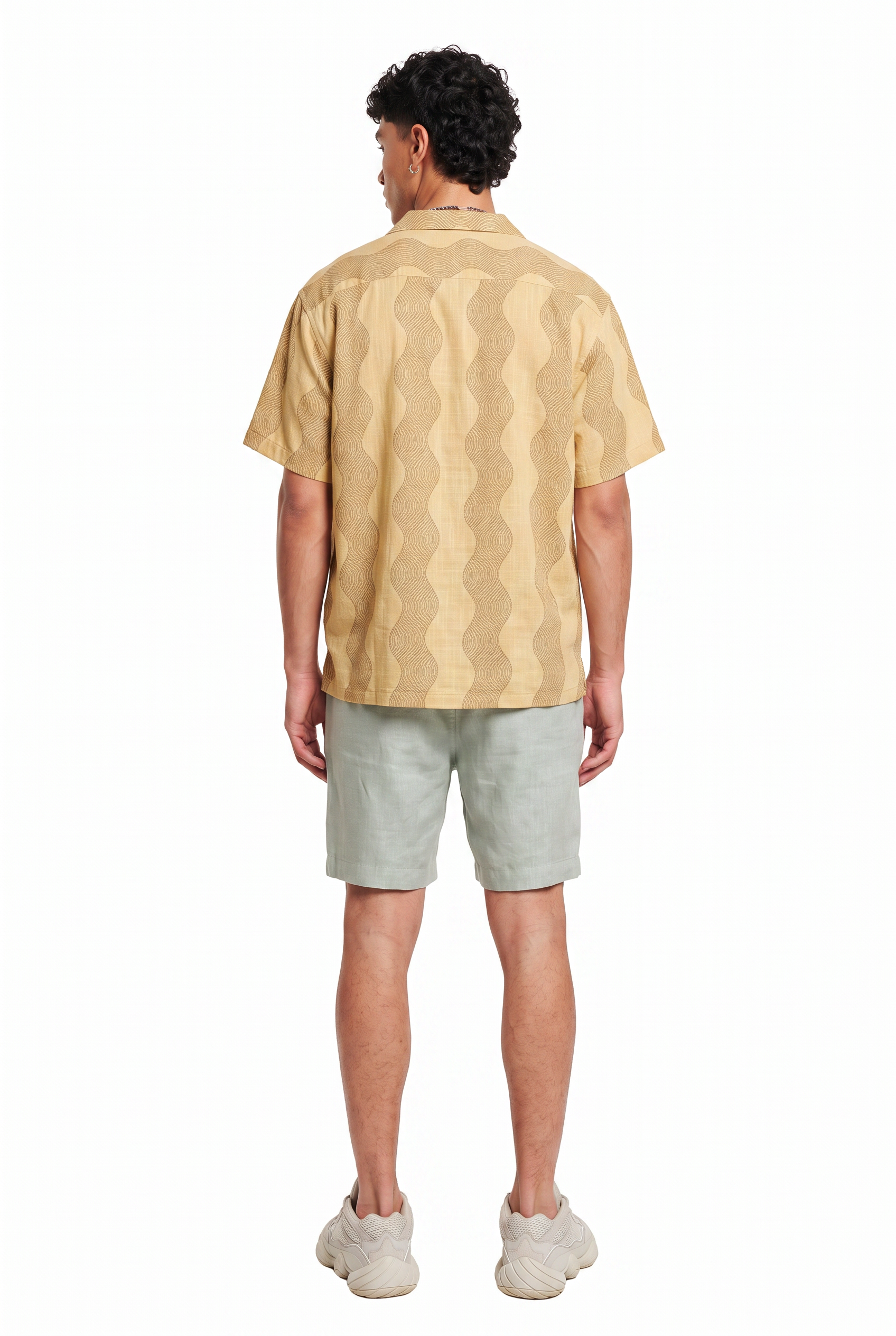 Olive Drawstring Regular Shorts