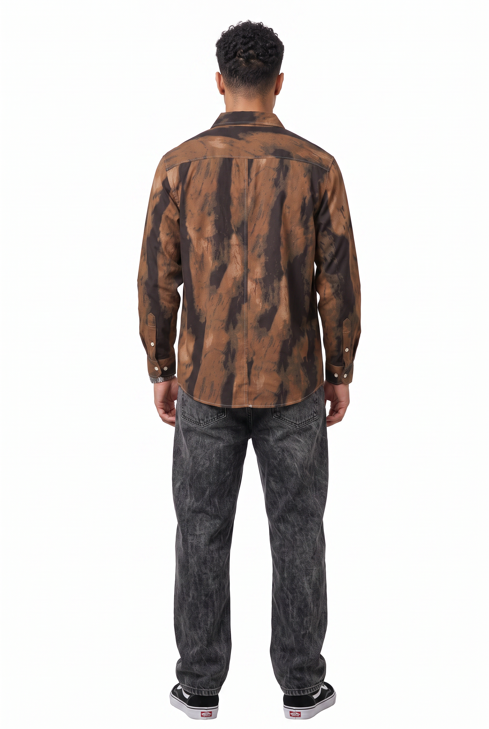 Brown Chest Pocket Casual Shirt