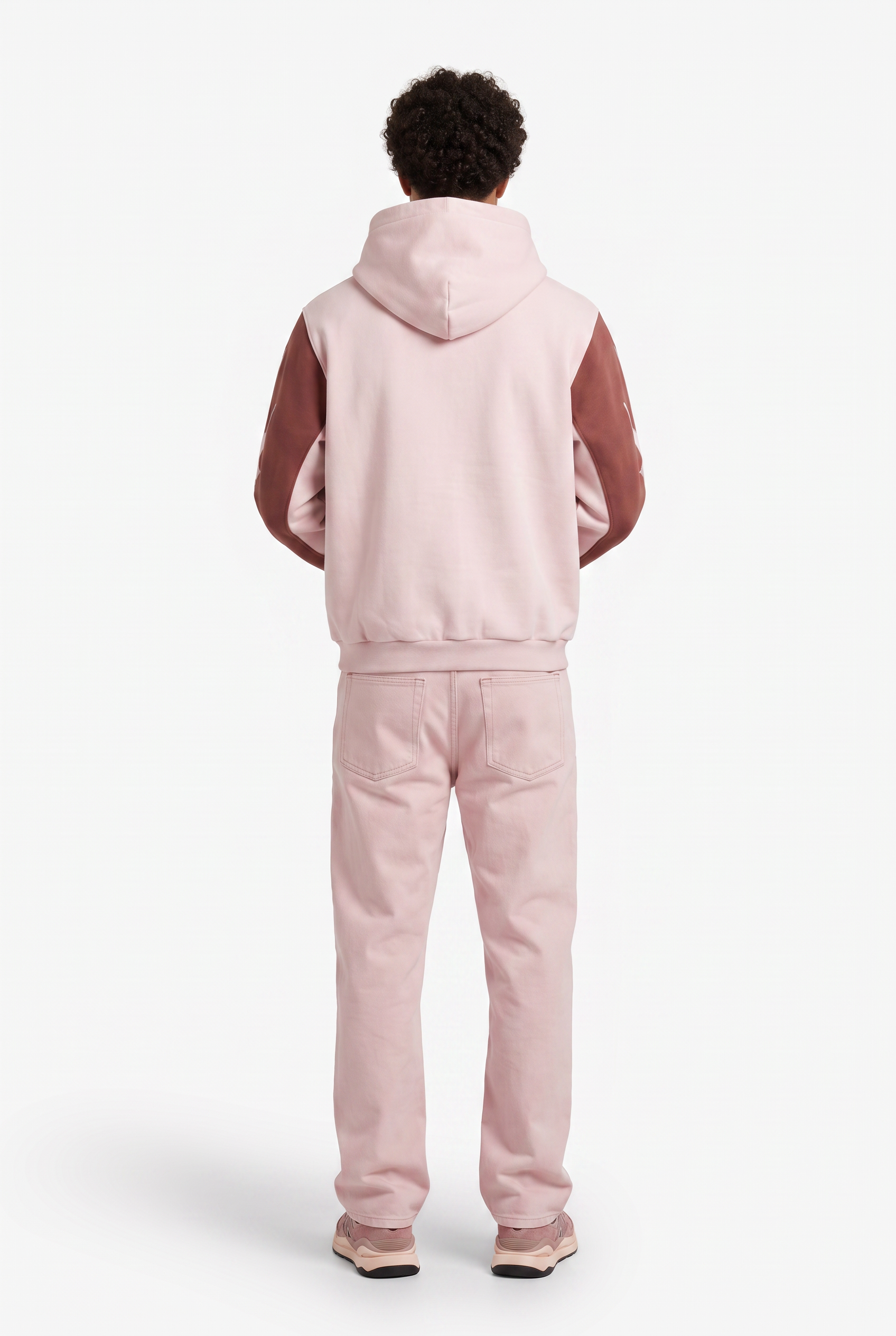 Red Oversized Drawstring Hoodie