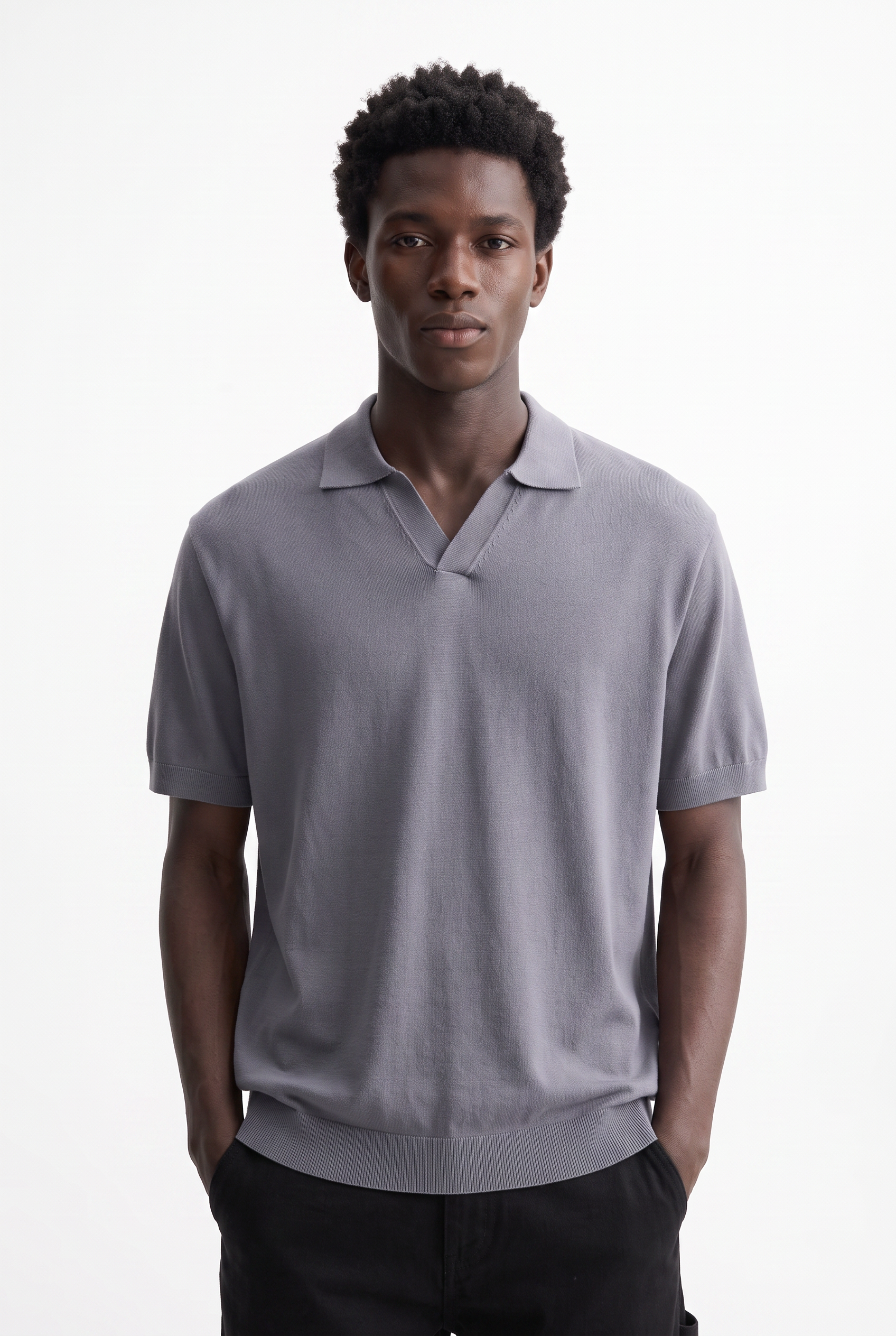 Grey Crew Neck Essential Tee