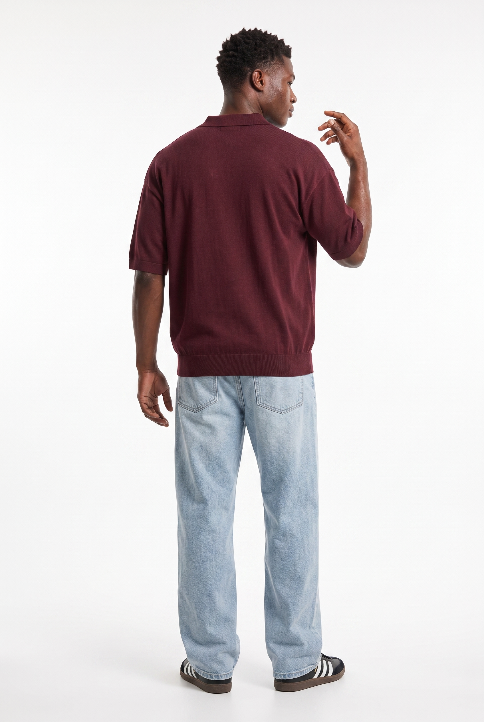 Maroon Round Neck T-Shirt